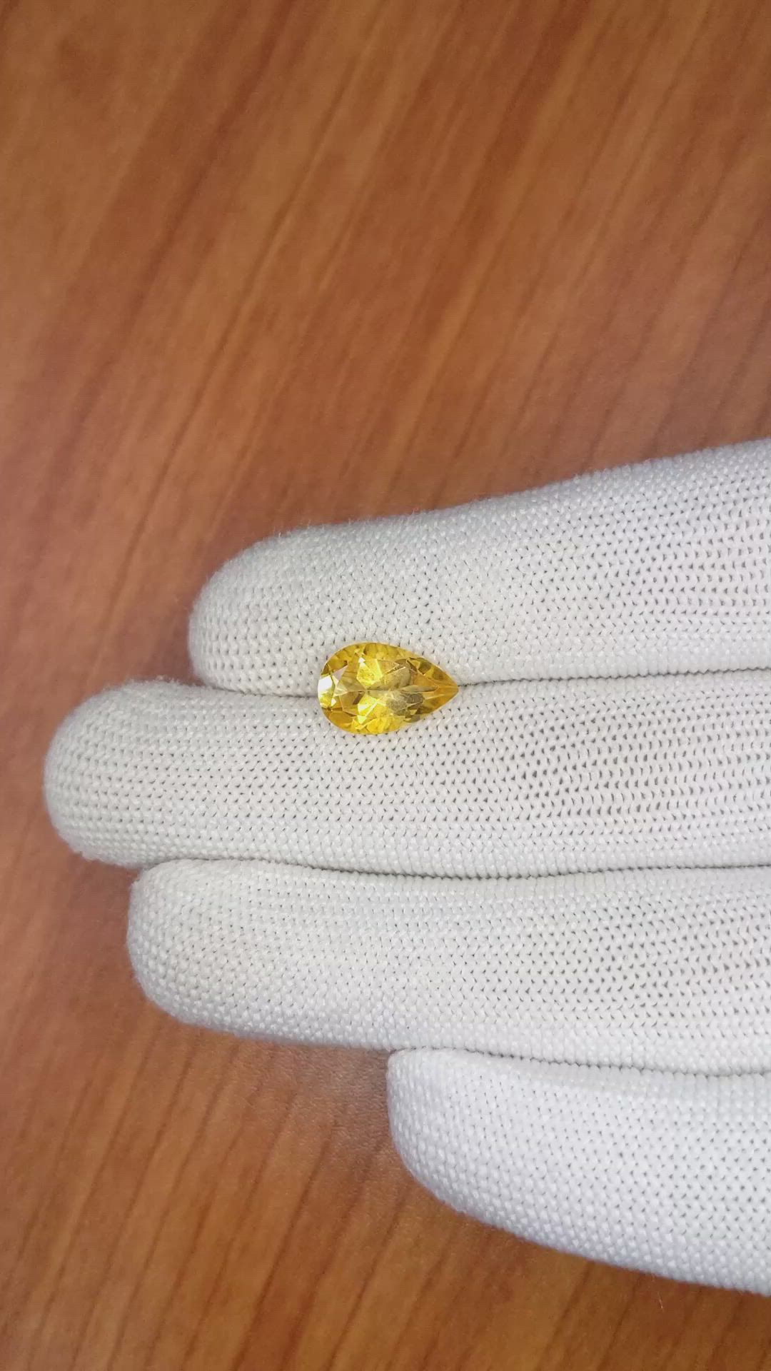 2.74 Ct. Citrine from Brazil Size Video