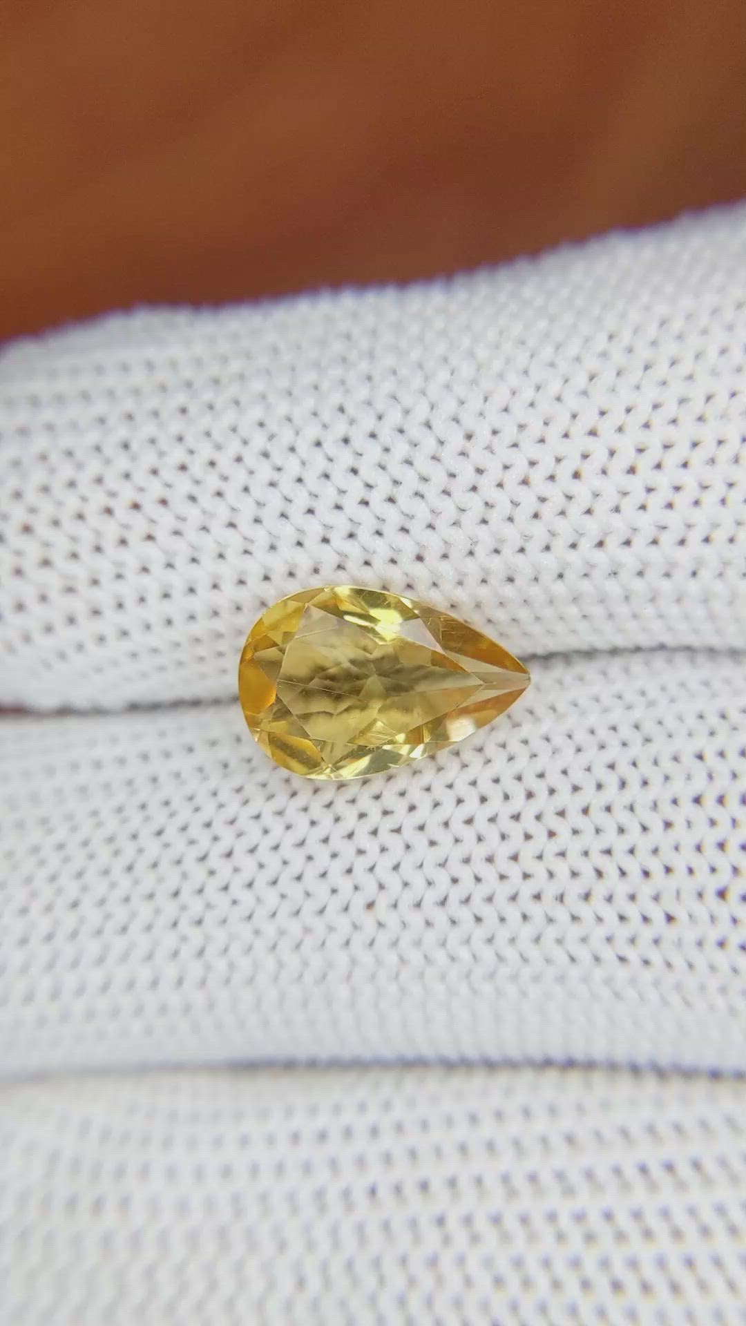 2.53 Ct. Citrine from Brazil Size Video