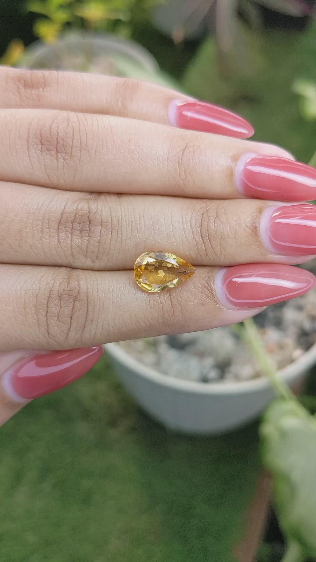 2.53 Ct. Citrine from Brazil Size Video