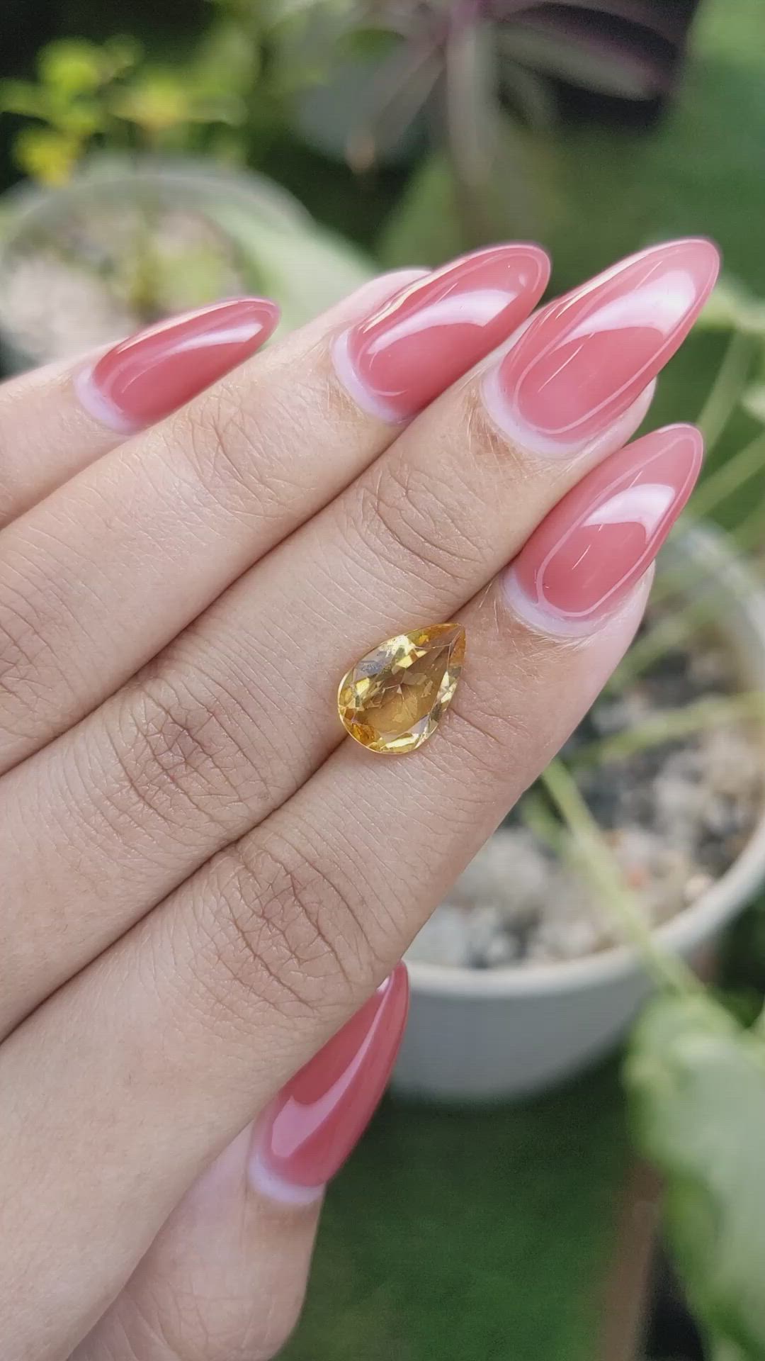 2.53 Ct. Citrine from Brazil Size Video