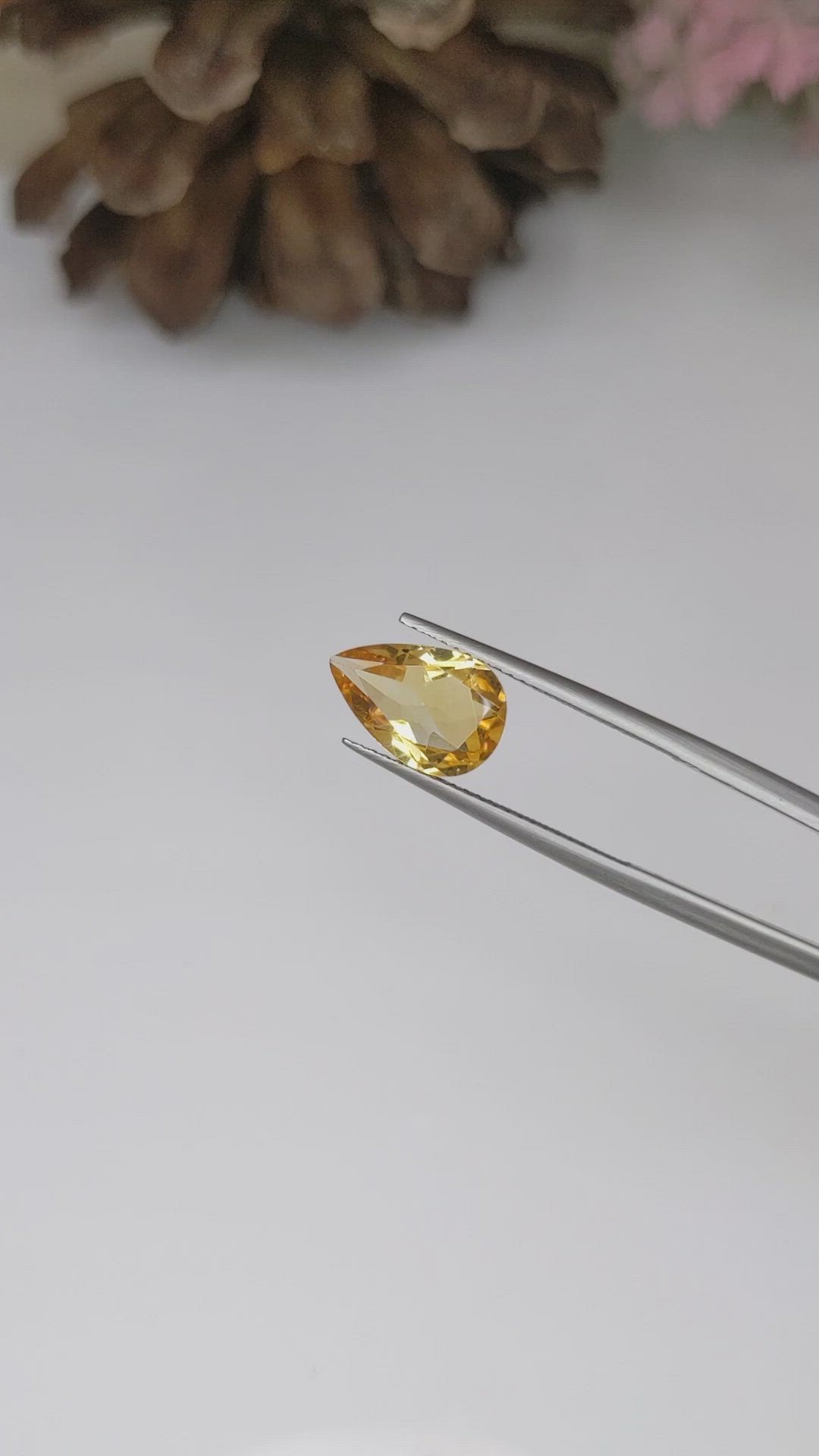 2.53 Ct. Citrine from Brazil Size Video