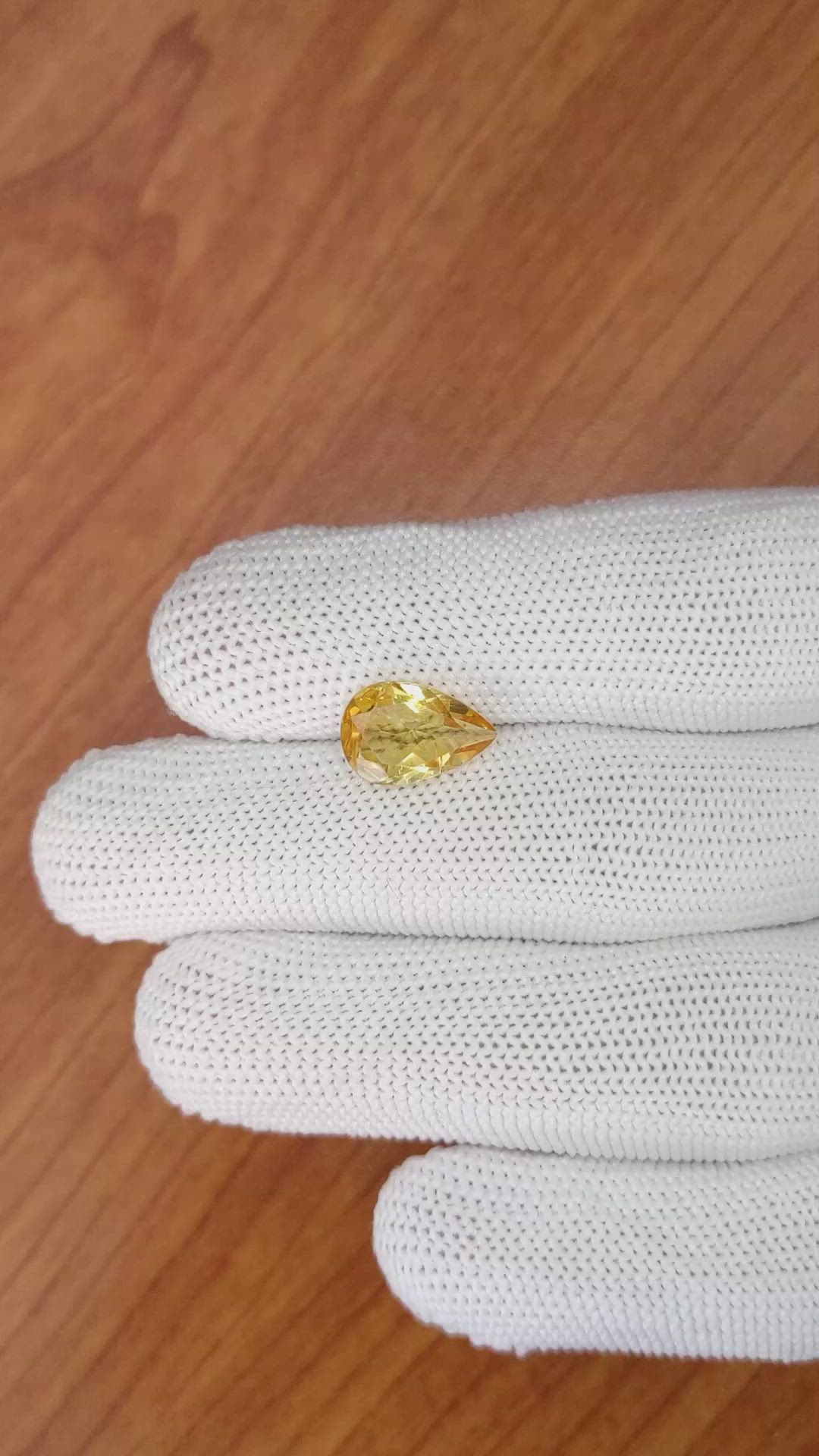 2.53 Ct. Citrine from Brazil Size Video