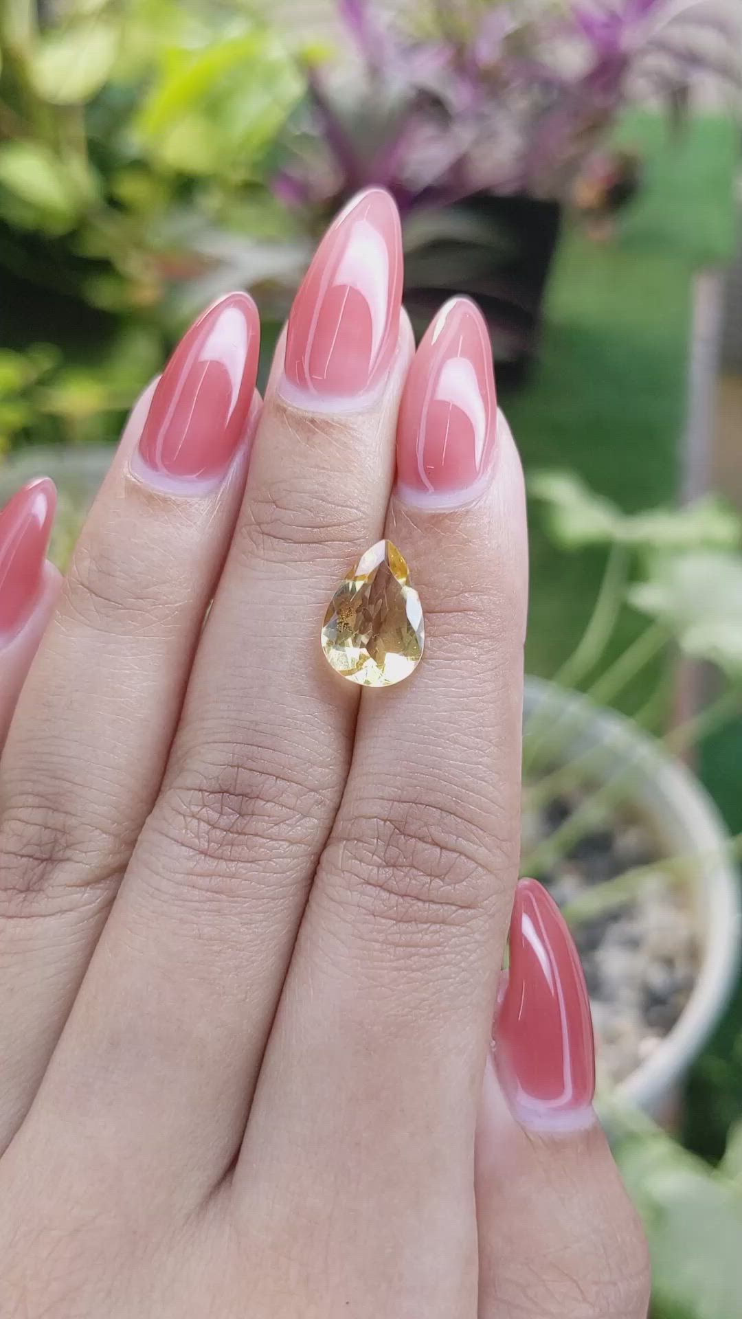 2.73 Ct. Citrine from Brazil Size Video