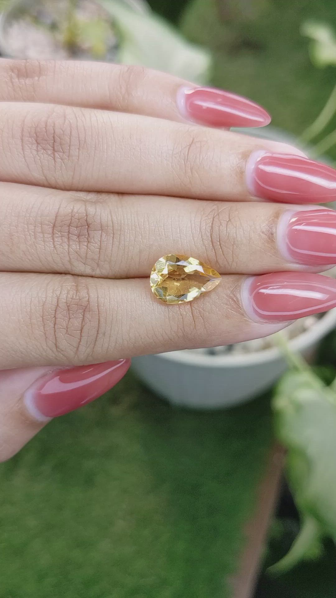 2.73 Ct. Citrine from Brazil Size Video