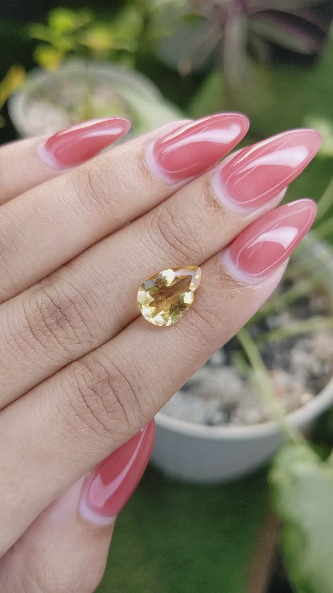 2.73 Ct. Citrine from Brazil Size Video