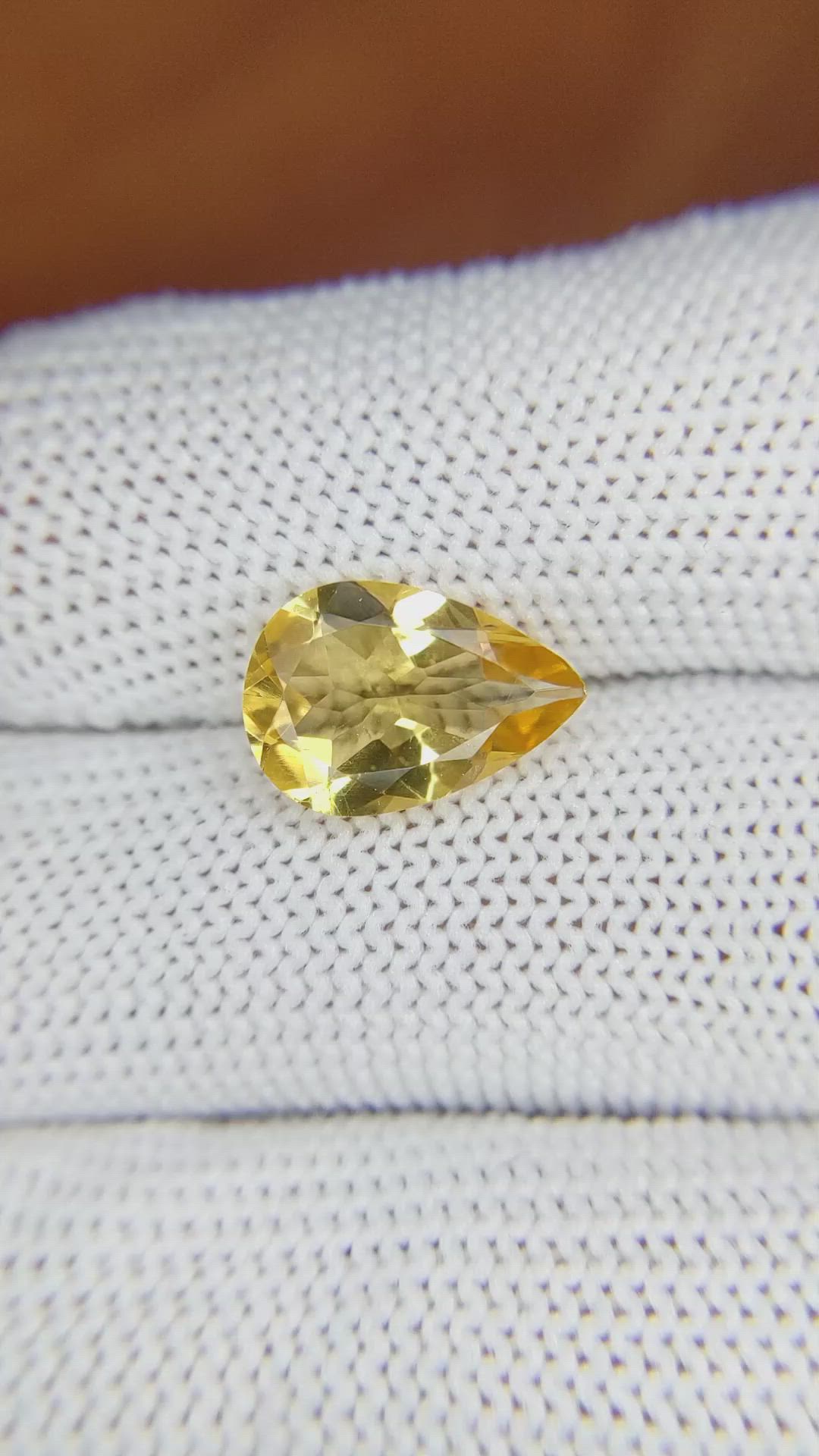 2.73 Ct. Citrine from Brazil Size Video