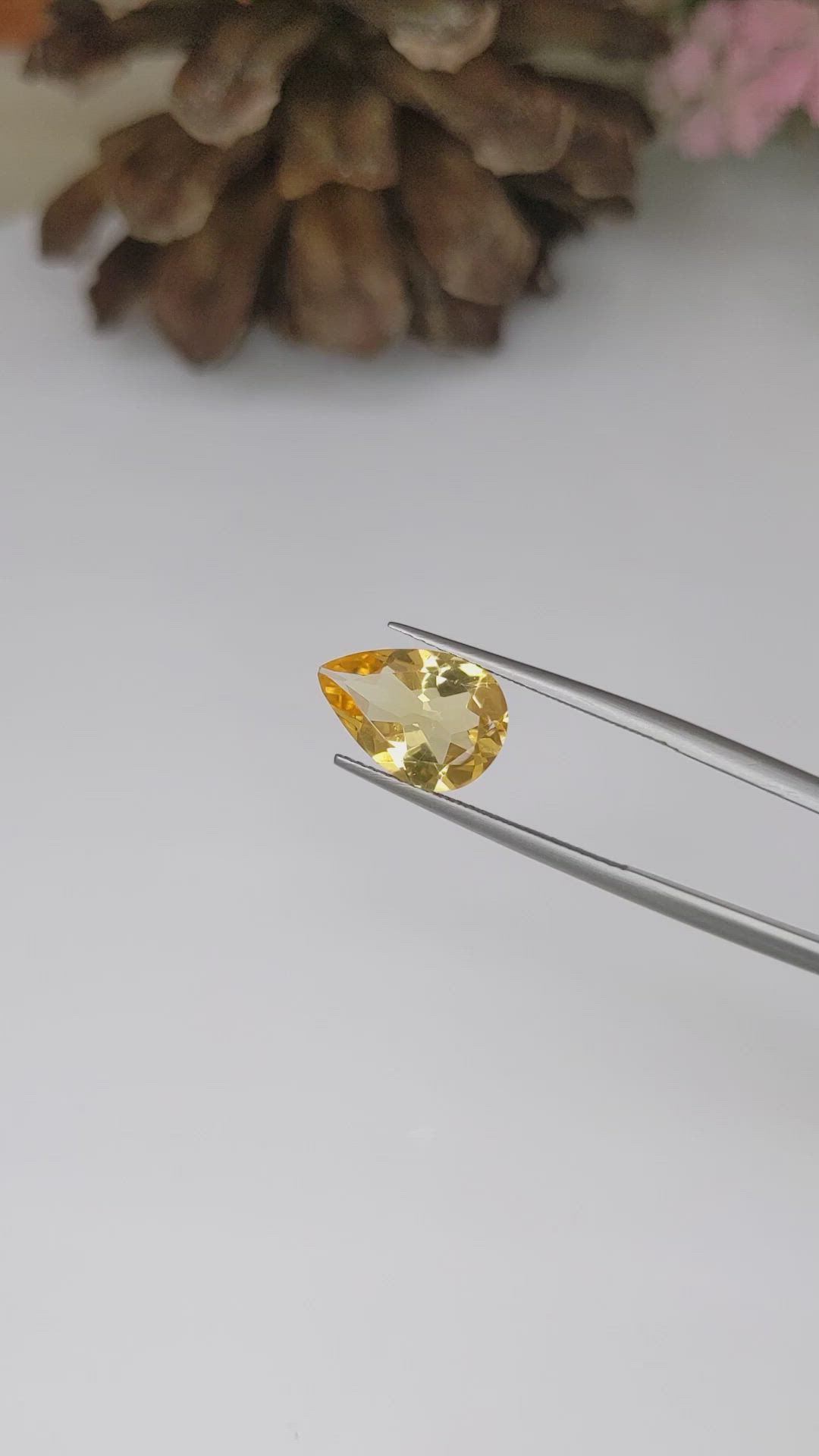 2.73 Ct. Citrine from Brazil Size Video