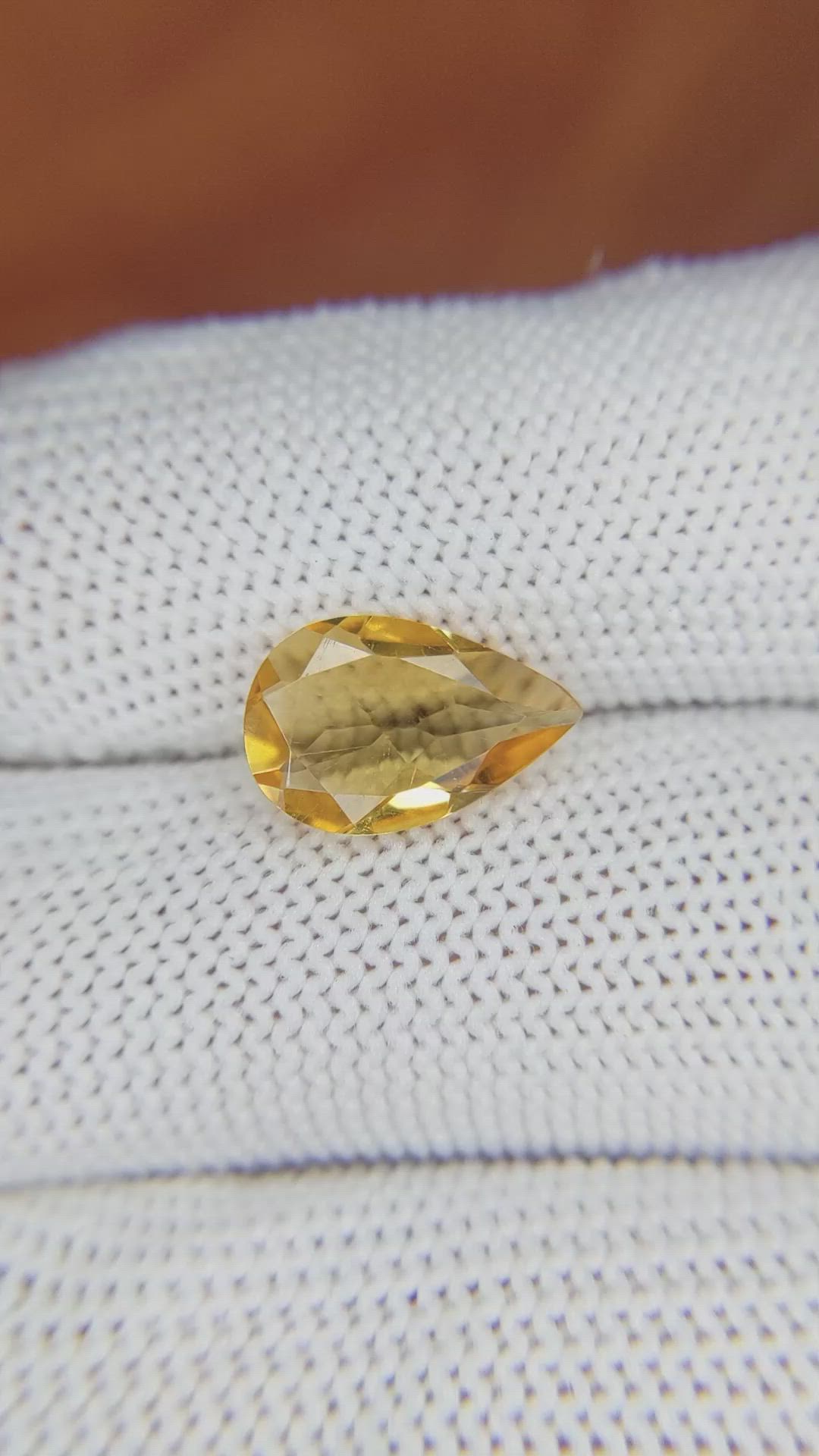2.22 Ct. Citrine from Brazil Size Video