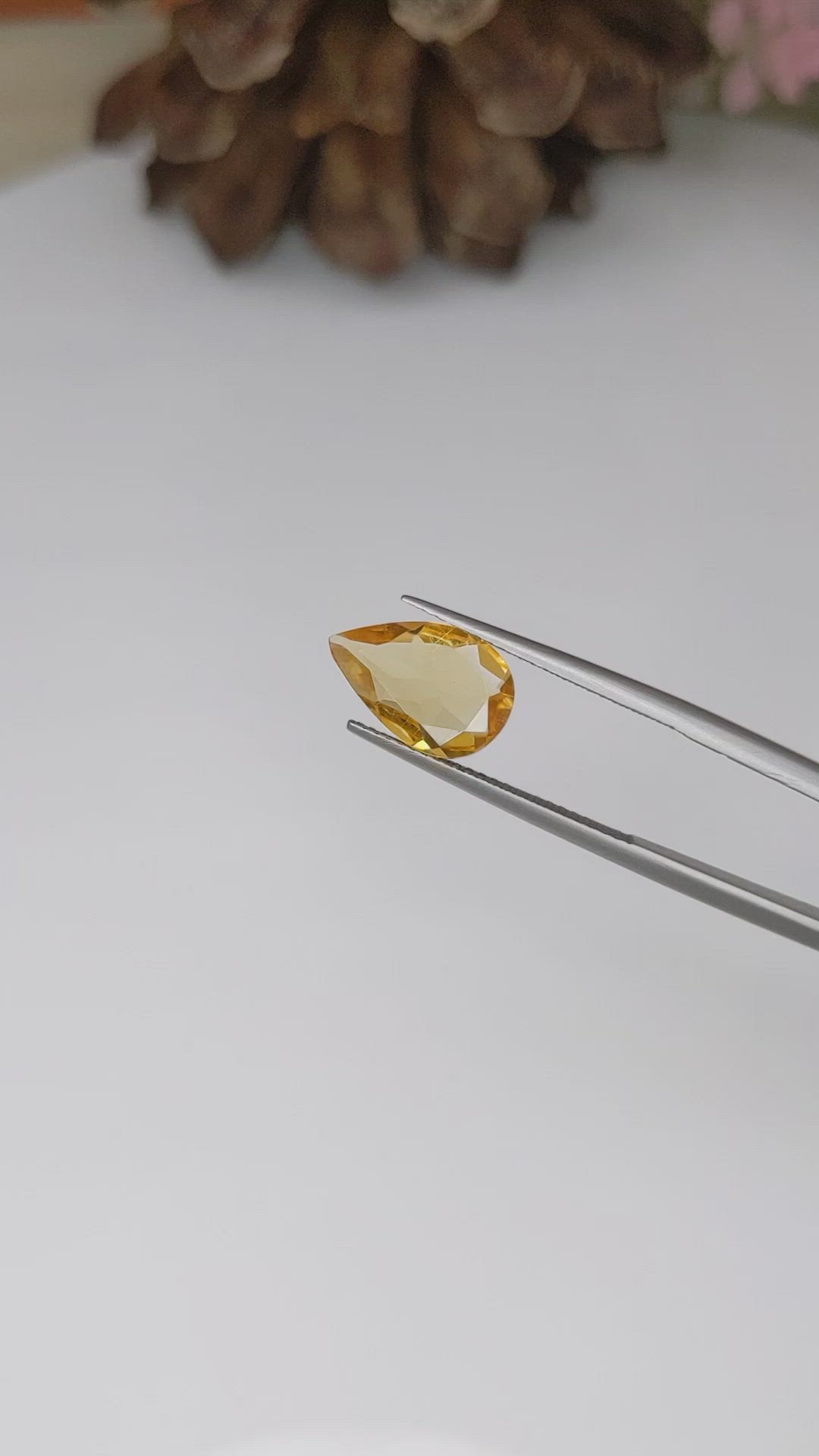 2.22 Ct. Citrine from Brazil Size Video