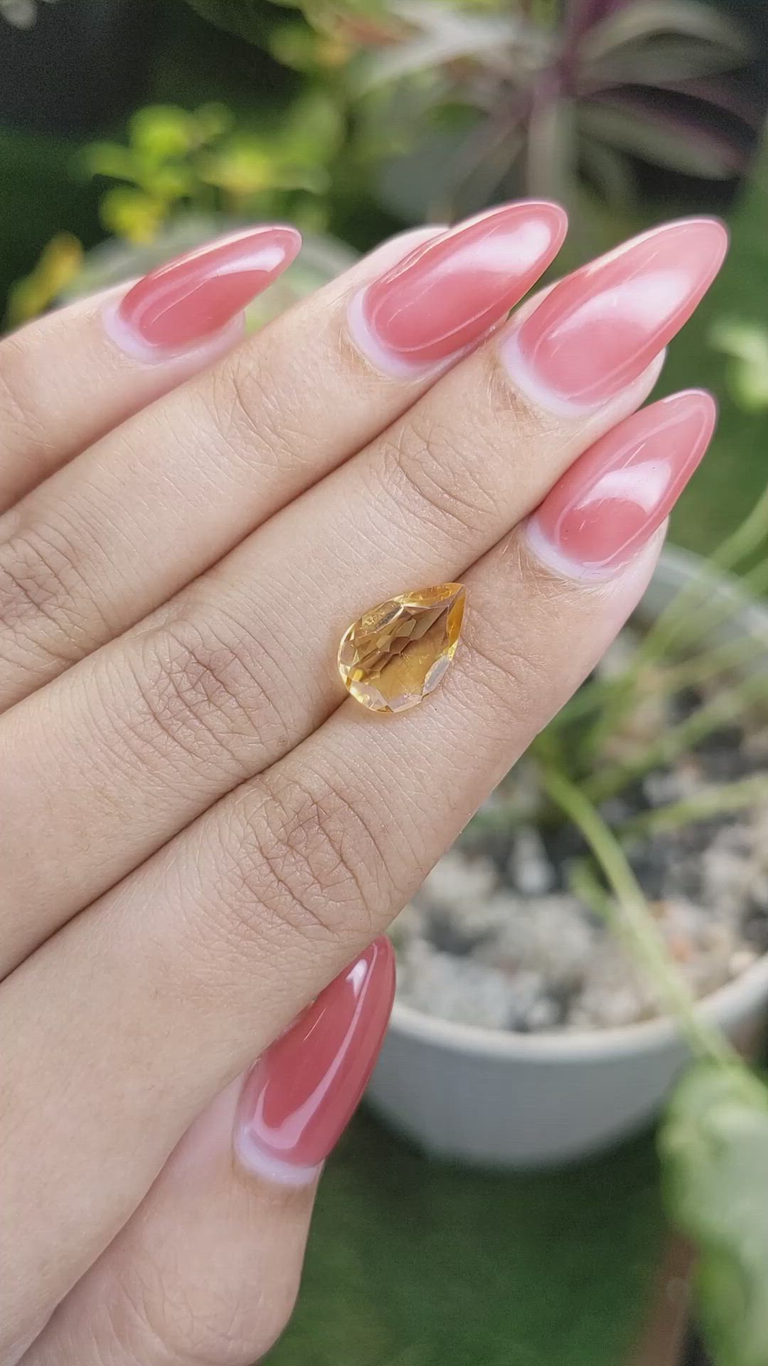 2.22 Ct. Citrine from Brazil Size Video