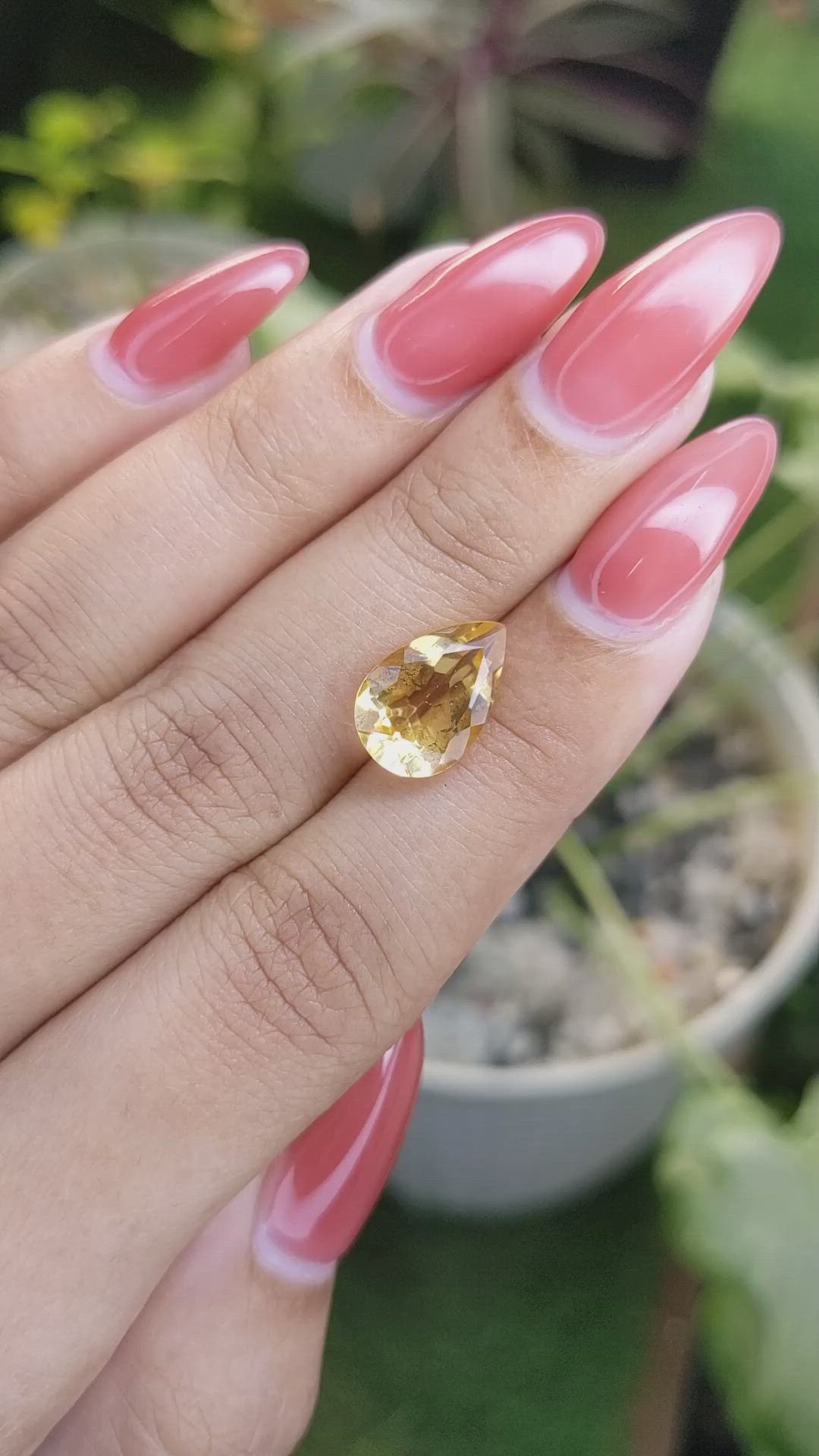 3.22 Ct. Citrine from Brazil Size Video