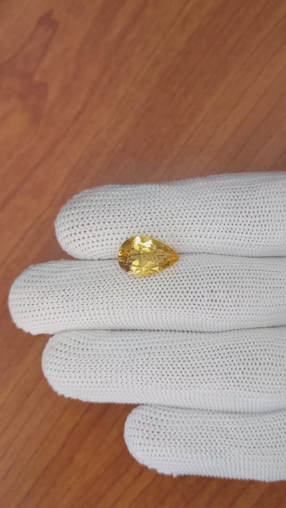 3.22 Ct. Citrine from Brazil Size Video