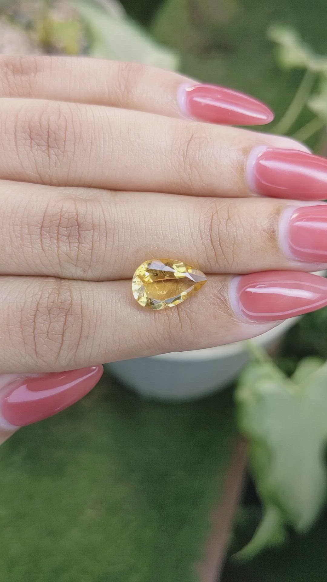 3.22 Ct. Citrine from Brazil Size Video