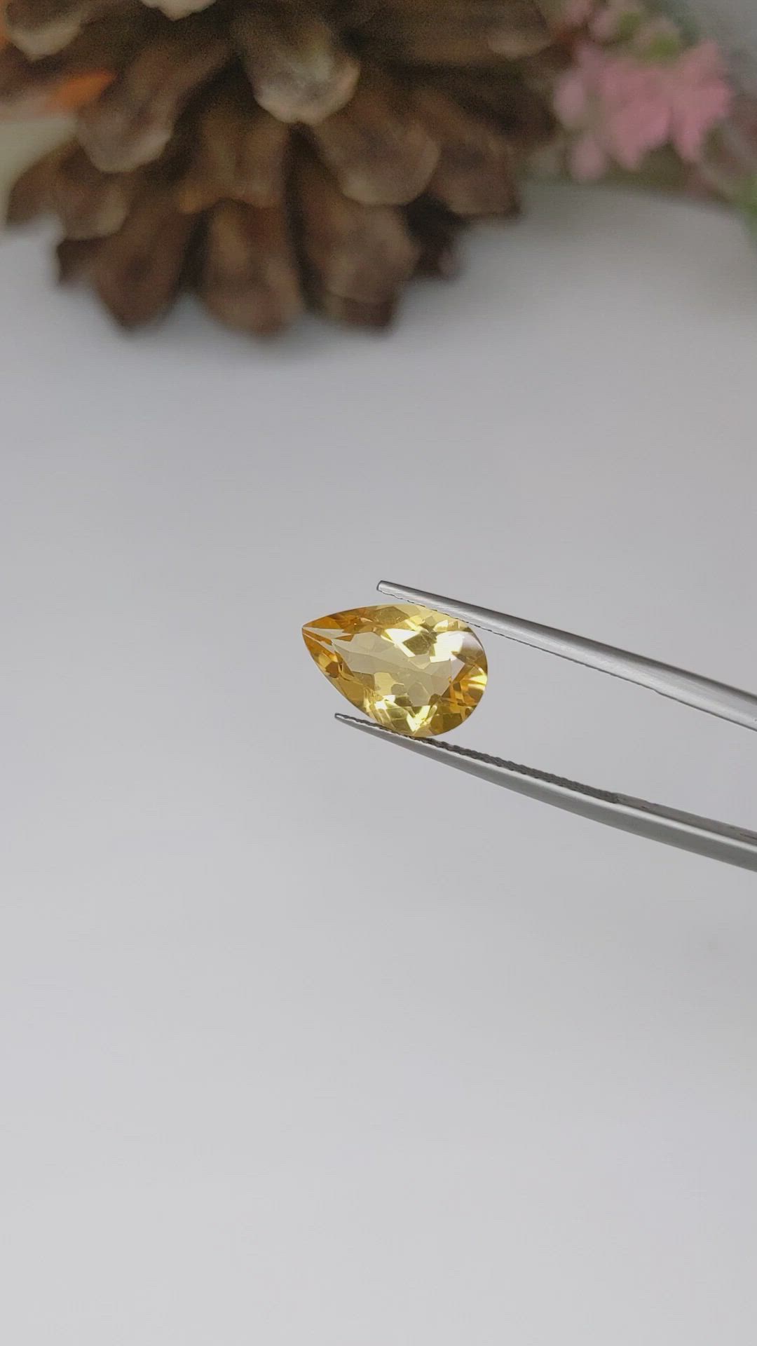 3.22 Ct. Citrine from Brazil Size Video