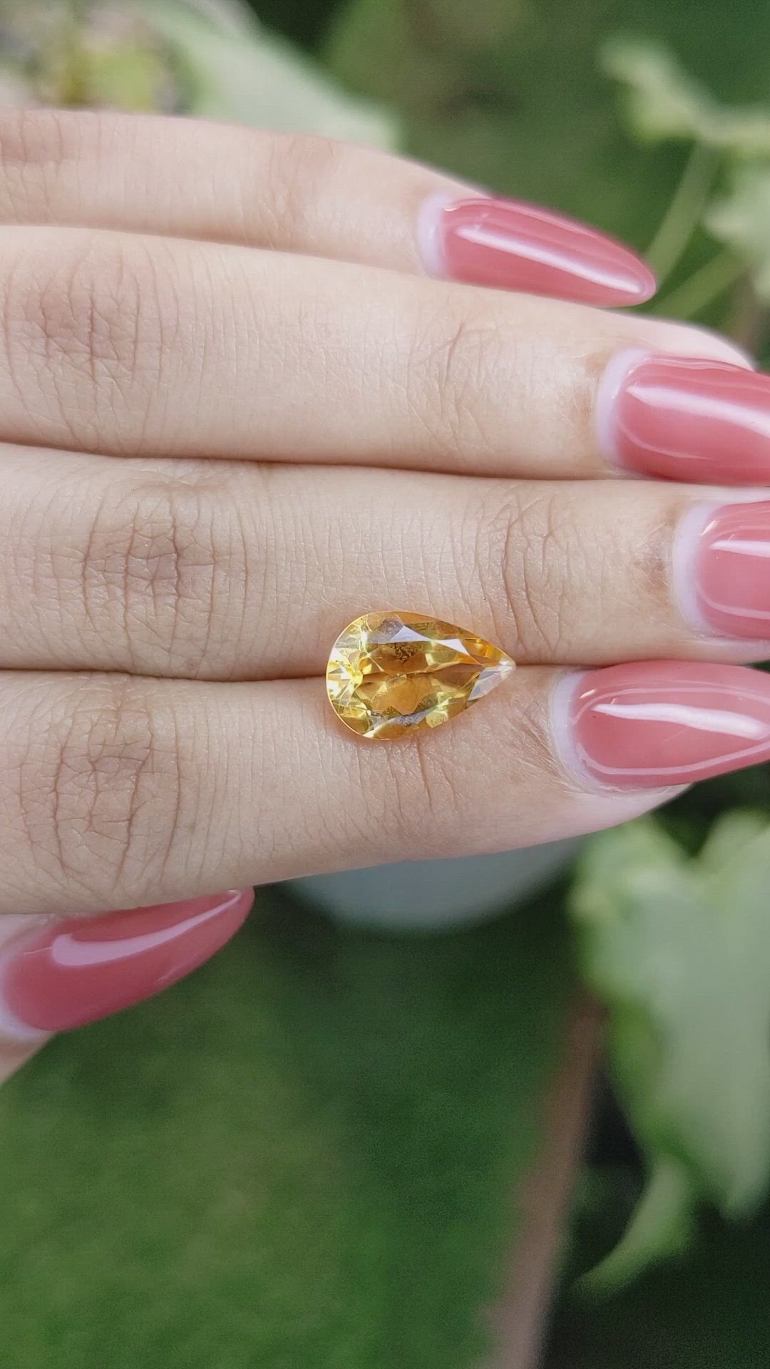 3.00 Ct. Citrine from Brazil Size Video