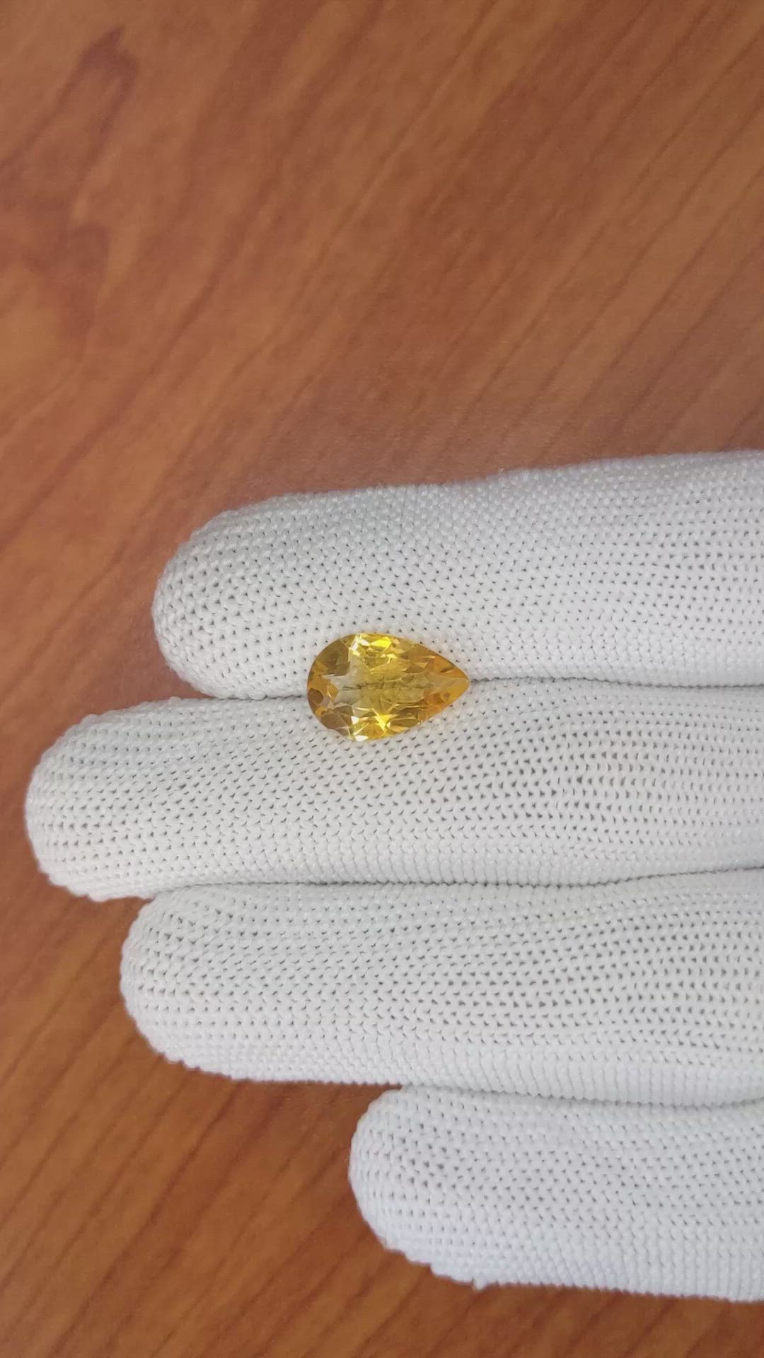 2.85 Ct. Citrine from Brazil Size Video