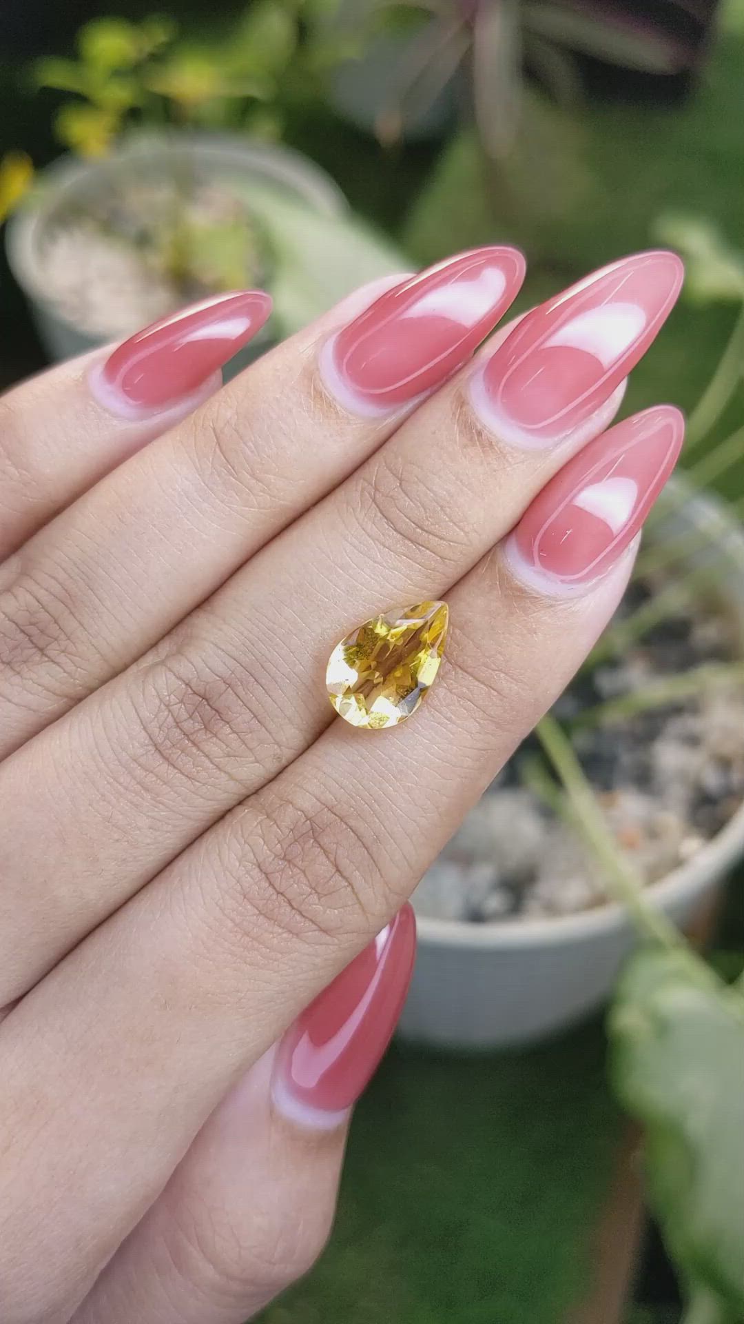 2.85 Ct. Citrine from Brazil Size Video
