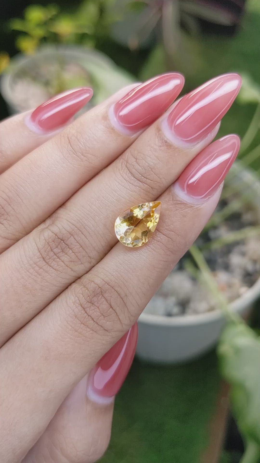 3.20 Ct. Citrine from Brazil Size Video