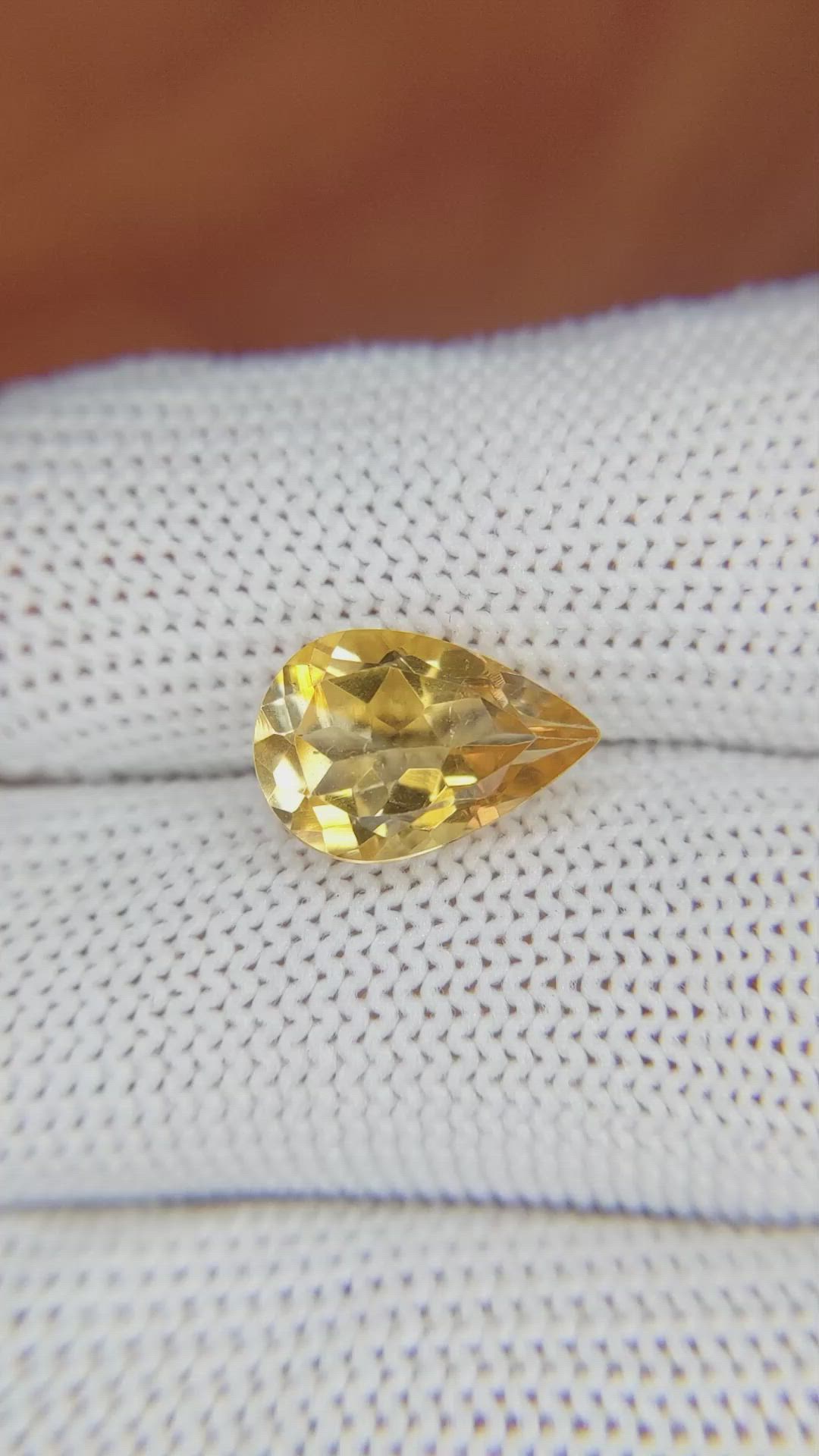 3.20 Ct. Citrine from Brazil Size Video