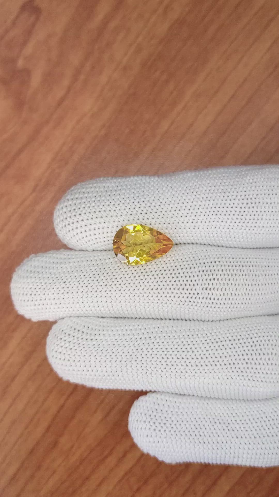 3.81 Ct. Citrine from Brazil Size Video