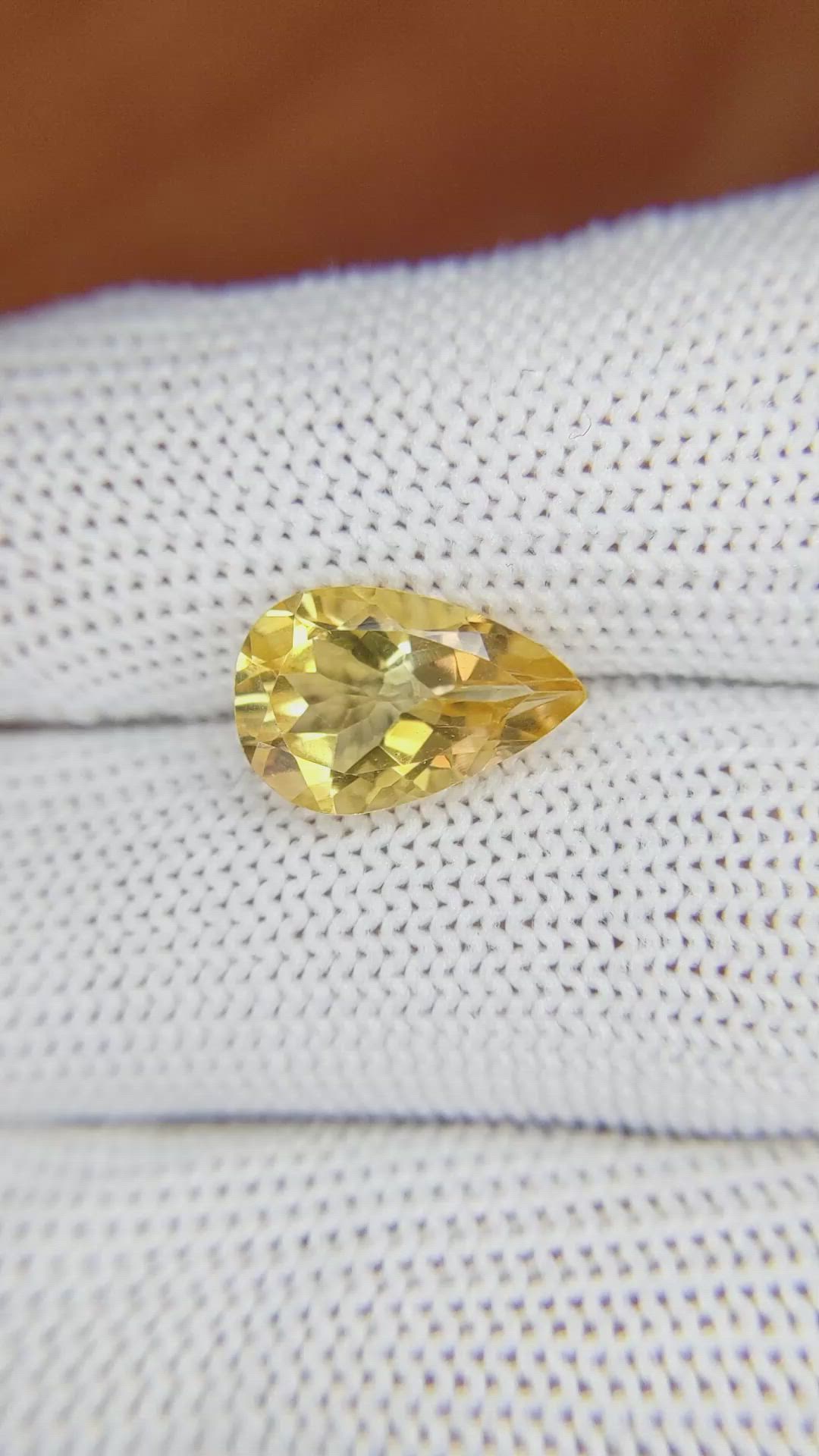 2.99 Ct. Citrine from Brazil Size Video