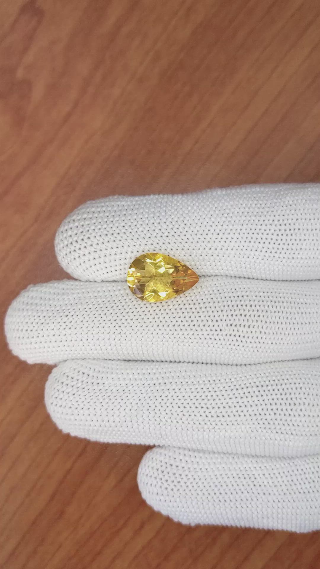 3.85 Ct. Citrine from Brazil Size Video