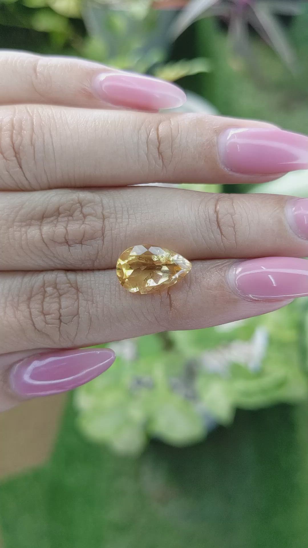3.80 Ct. Citrine from Brazil Size Video