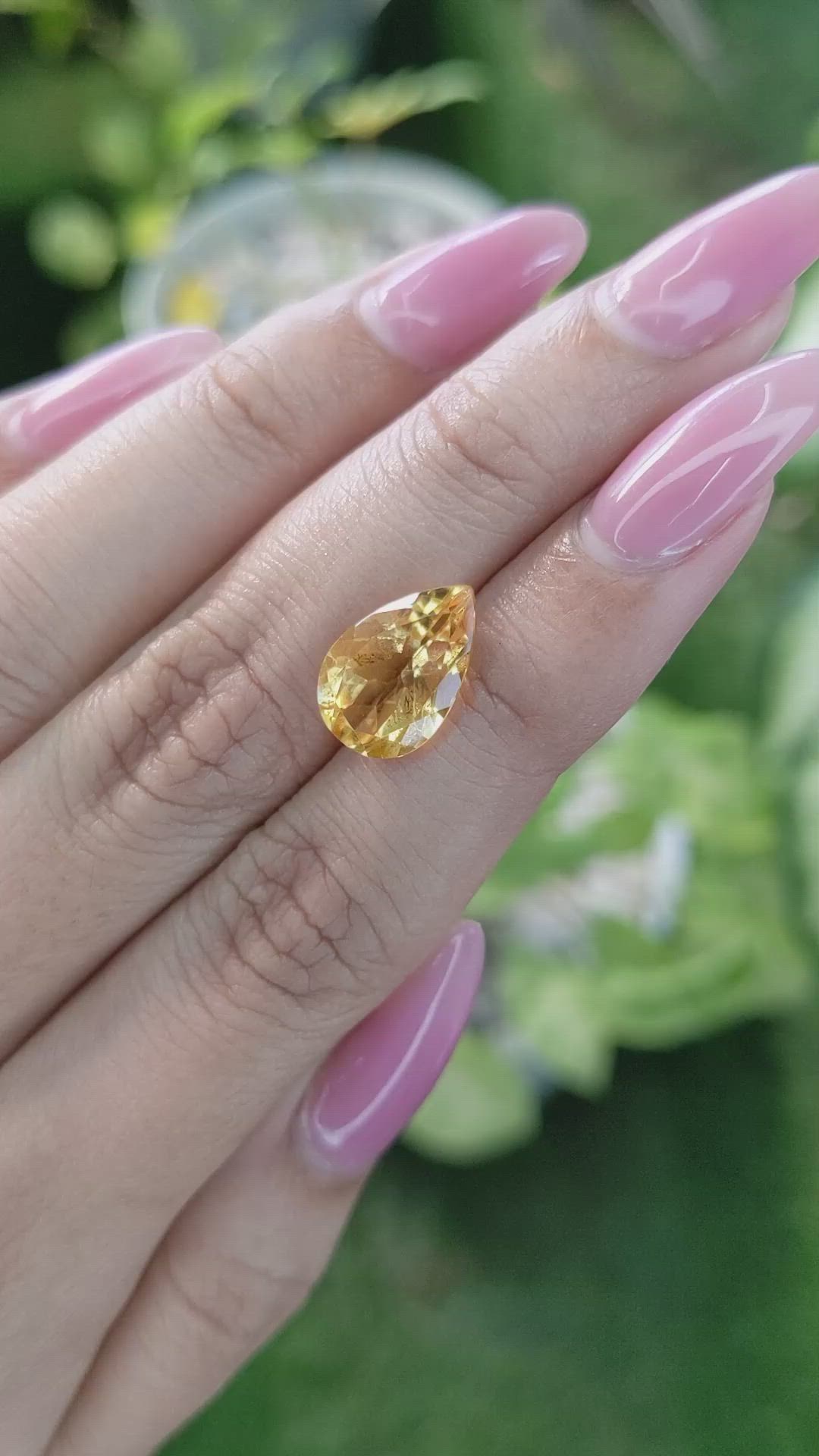 3.80 Ct. Citrine from Brazil Size Video