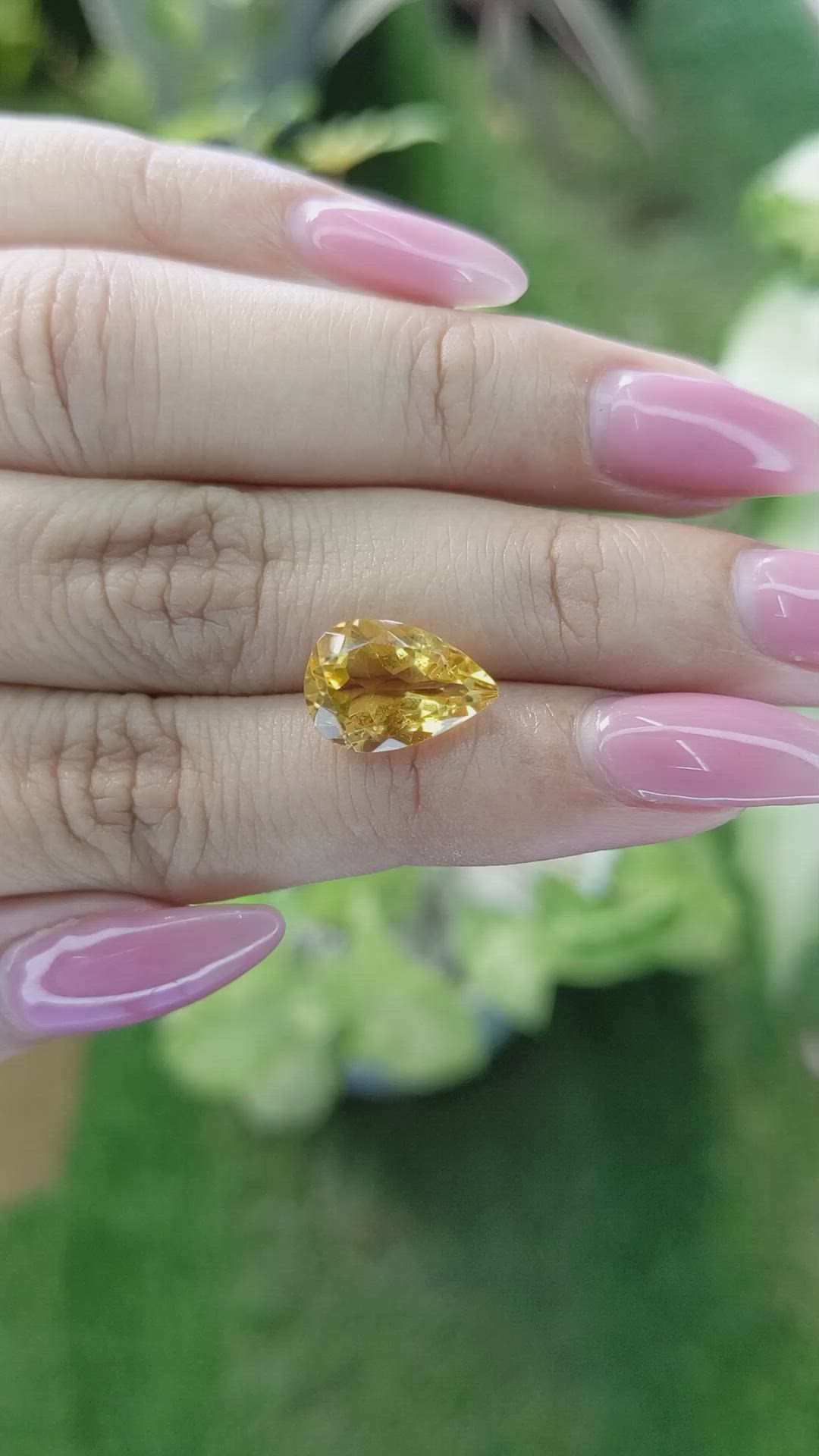 3.77 Ct. Citrine from Brazil Size Video