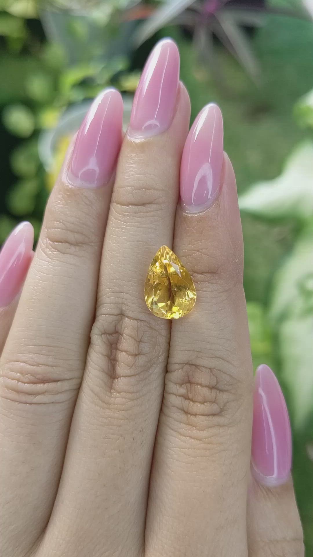 3.77 Ct. Citrine from Brazil Size Video