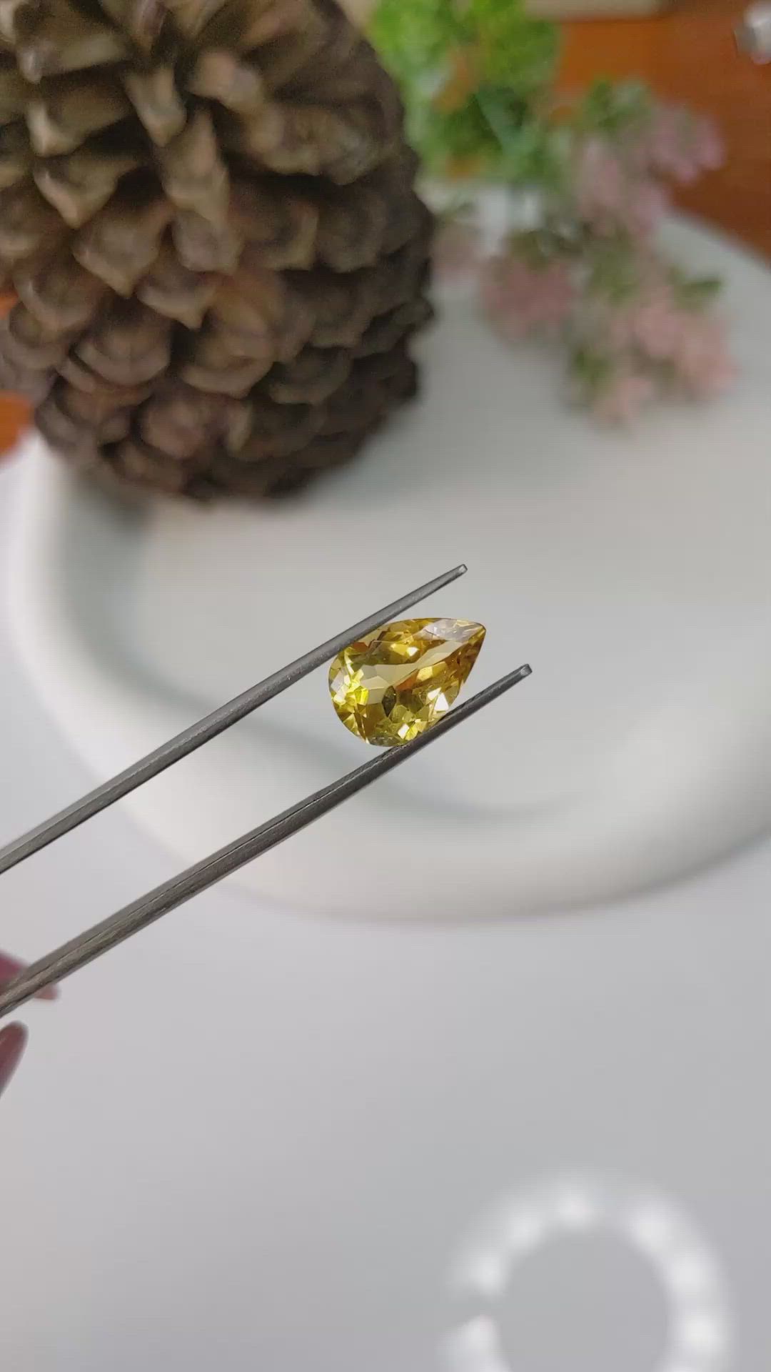3.77 Ct. Citrine from Brazil Size Video