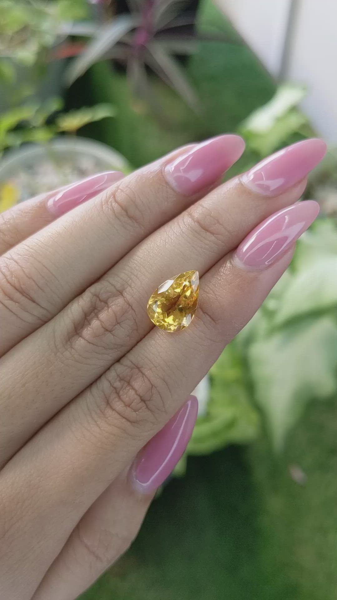 3.77 Ct. Citrine from Brazil Size Video