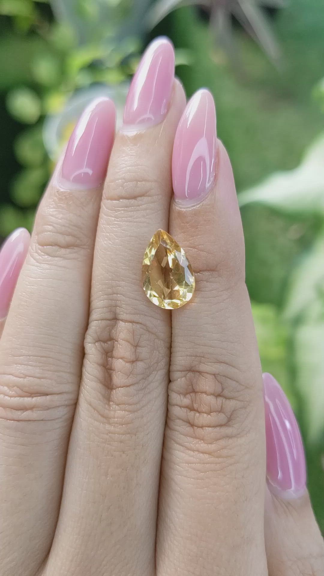 3.20 Ct. Citrine from Brazil Size Video