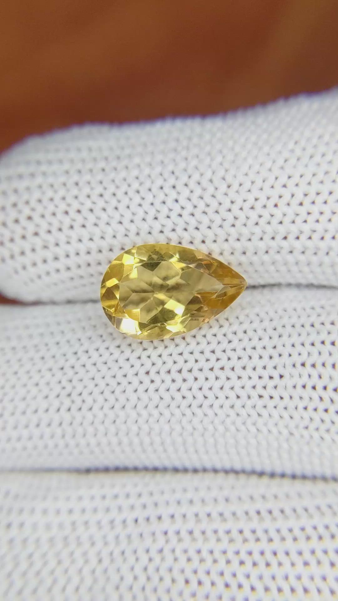 3.20 Ct. Citrine from Brazil Size Video