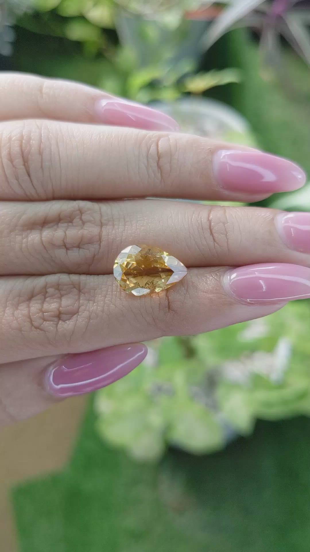 3.97 Ct. Citrine from Brazil Size Video
