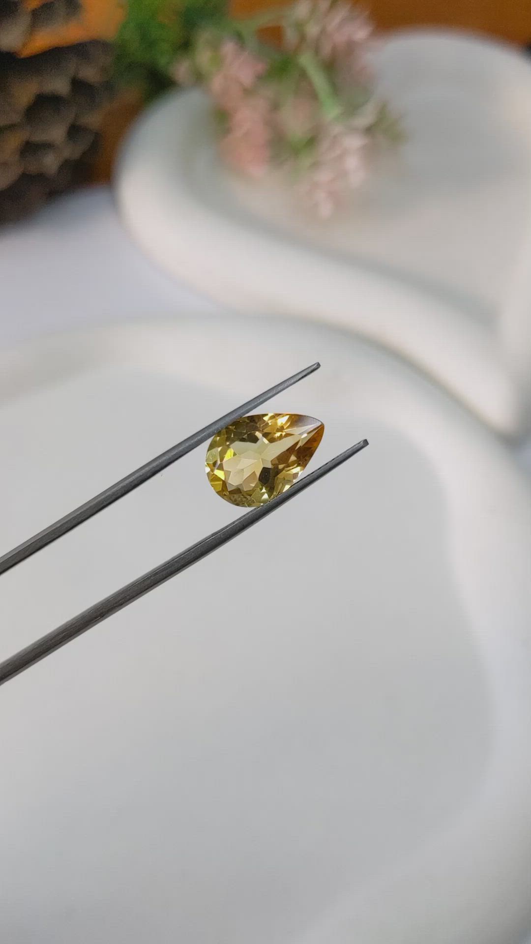 3.97 Ct. Citrine from Brazil Size Video