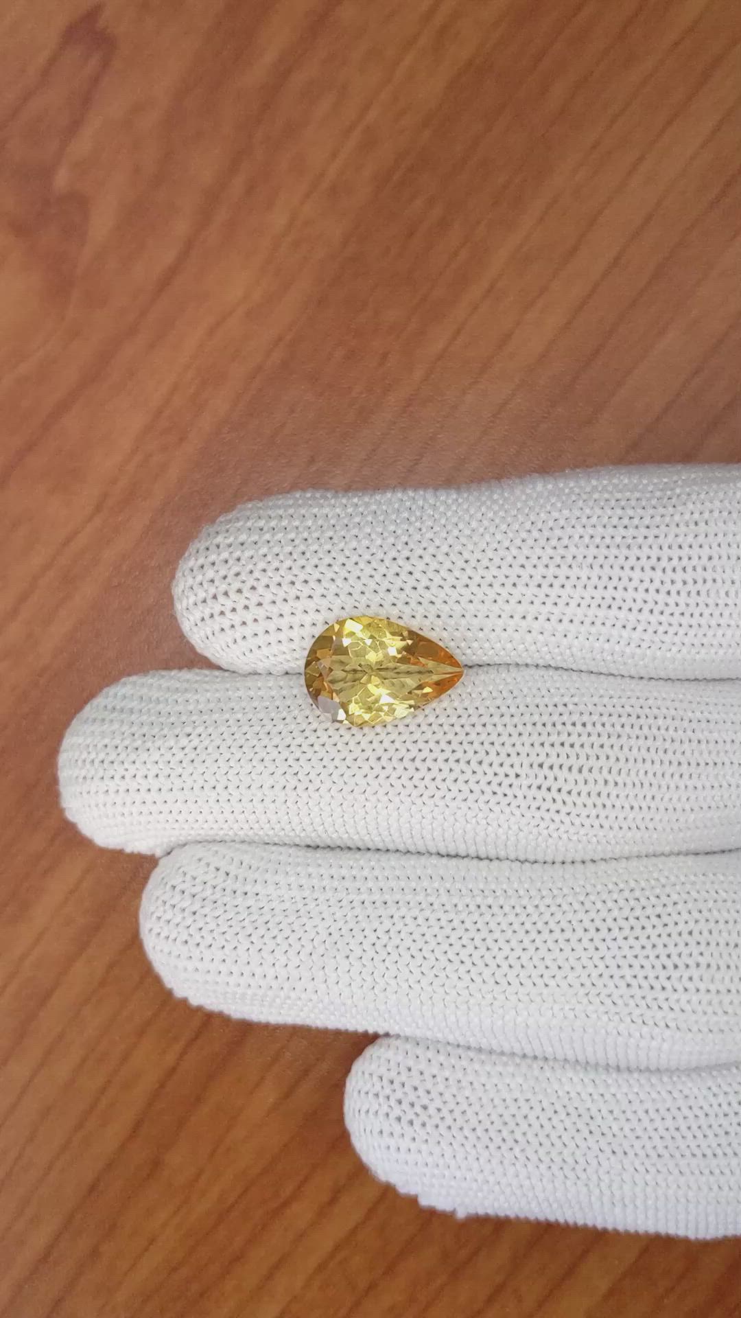 3.97 Ct. Citrine from Brazil Size Video