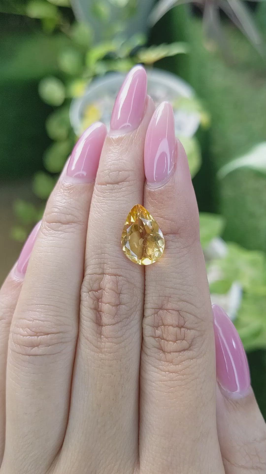 3.97 Ct. Citrine from Brazil Size Video
