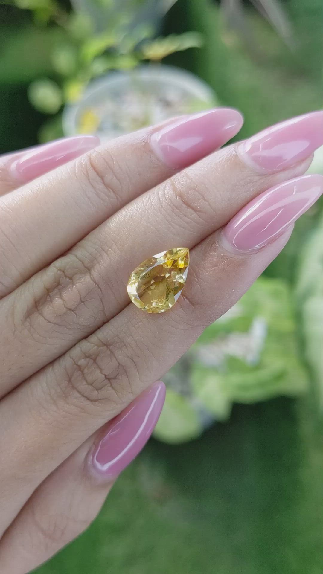 3.47 Ct. Citrine from Brazil Size Video