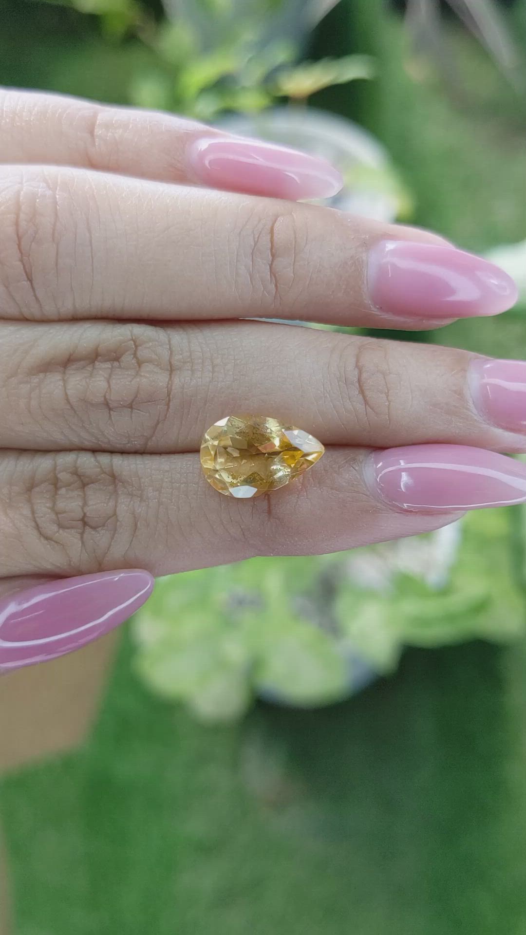 3.47 Ct. Citrine from Brazil Size Video