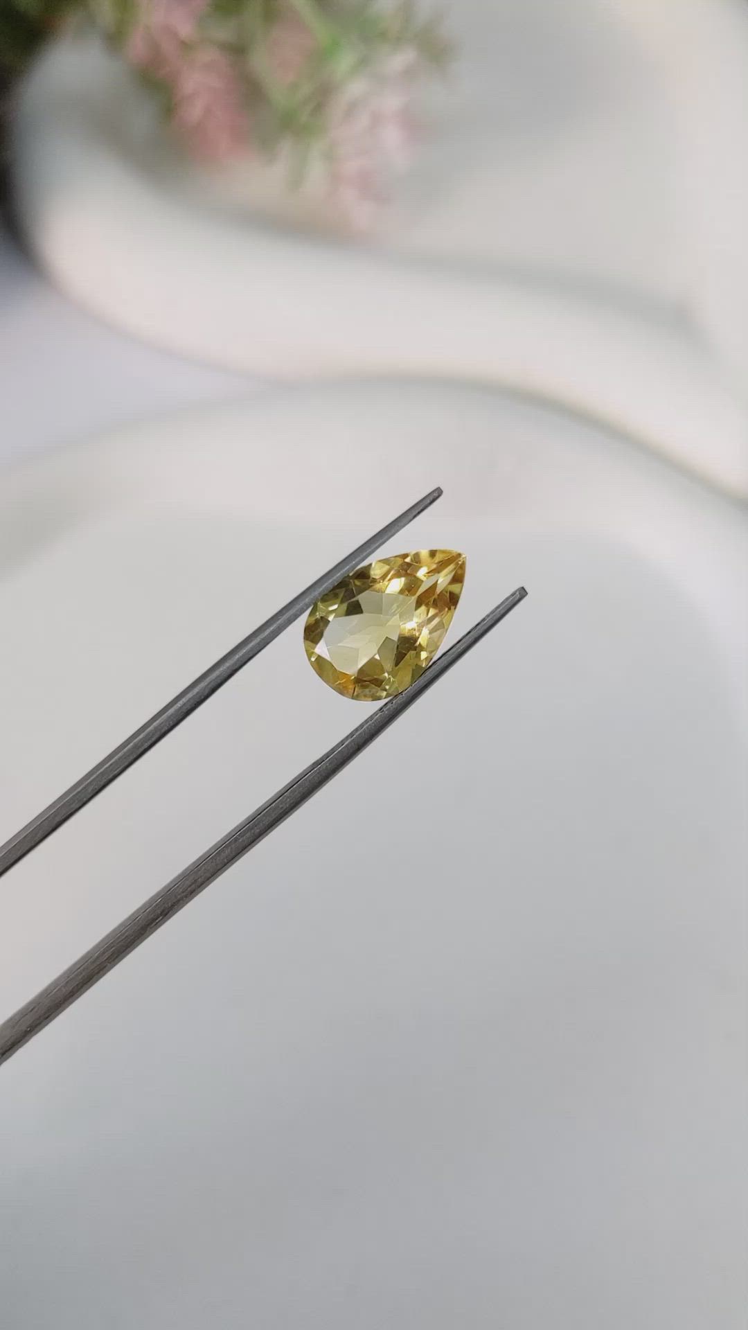 3.47 Ct. Citrine from Brazil Size Video