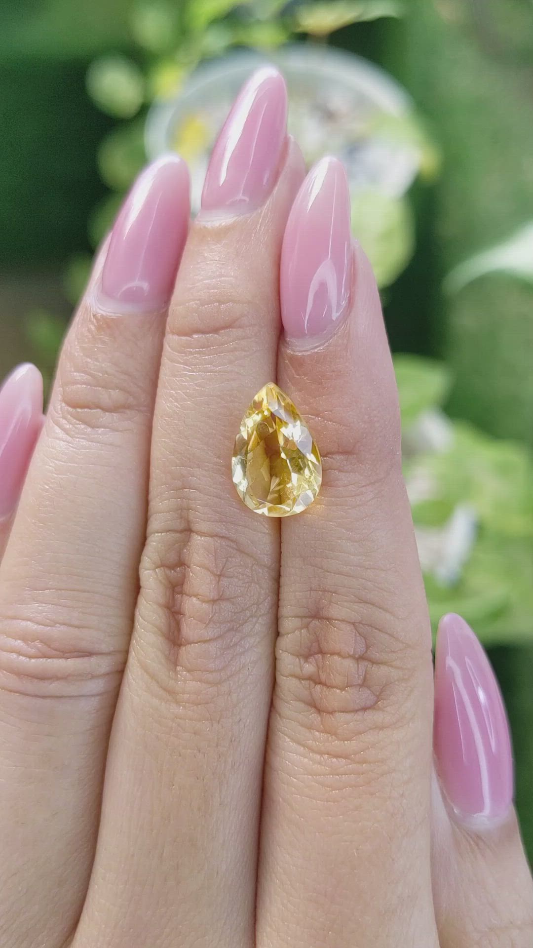 3.47 Ct. Citrine from Brazil Size Video