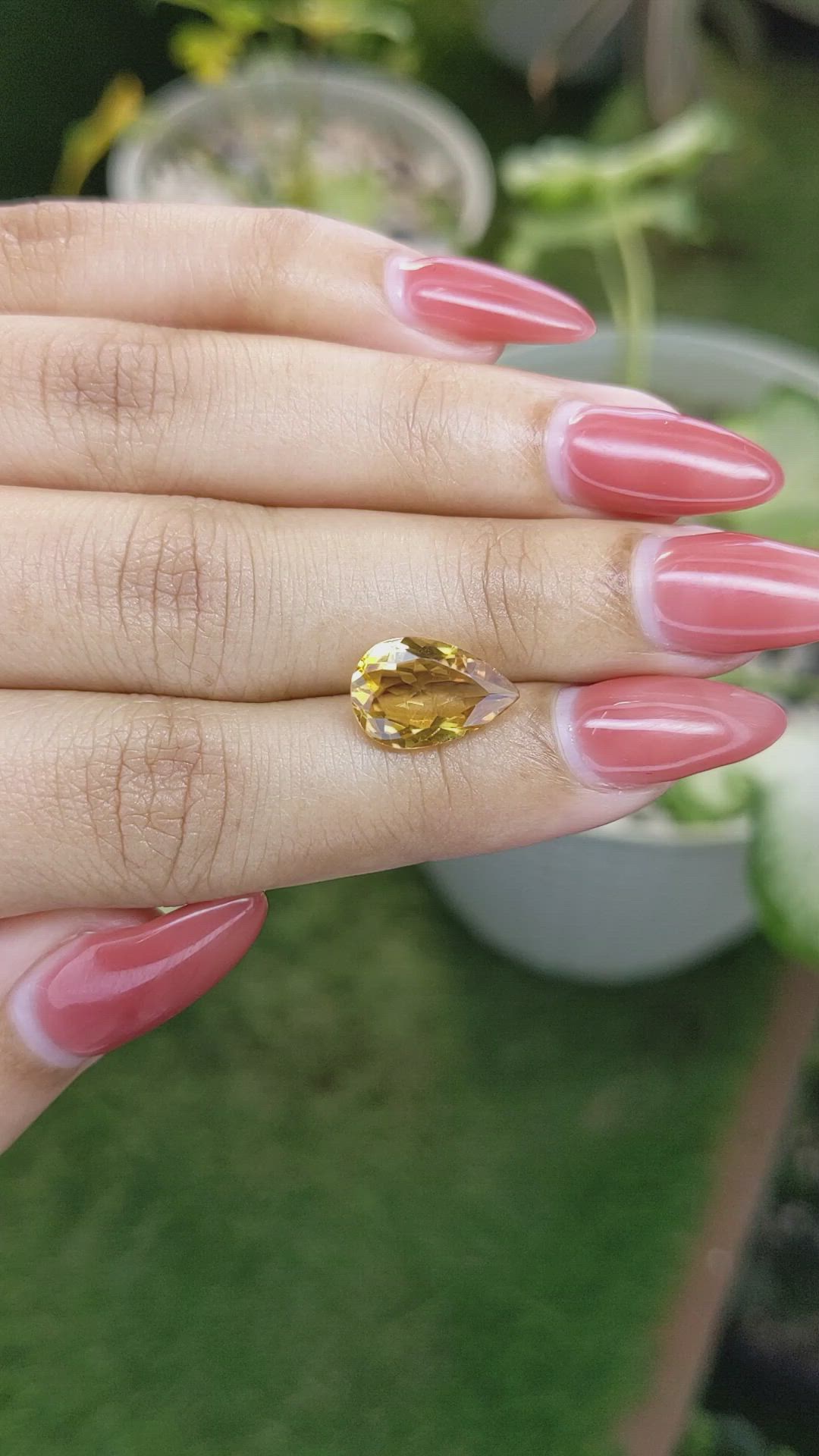 2.83 Ct. Citrine from Brazil Size Video