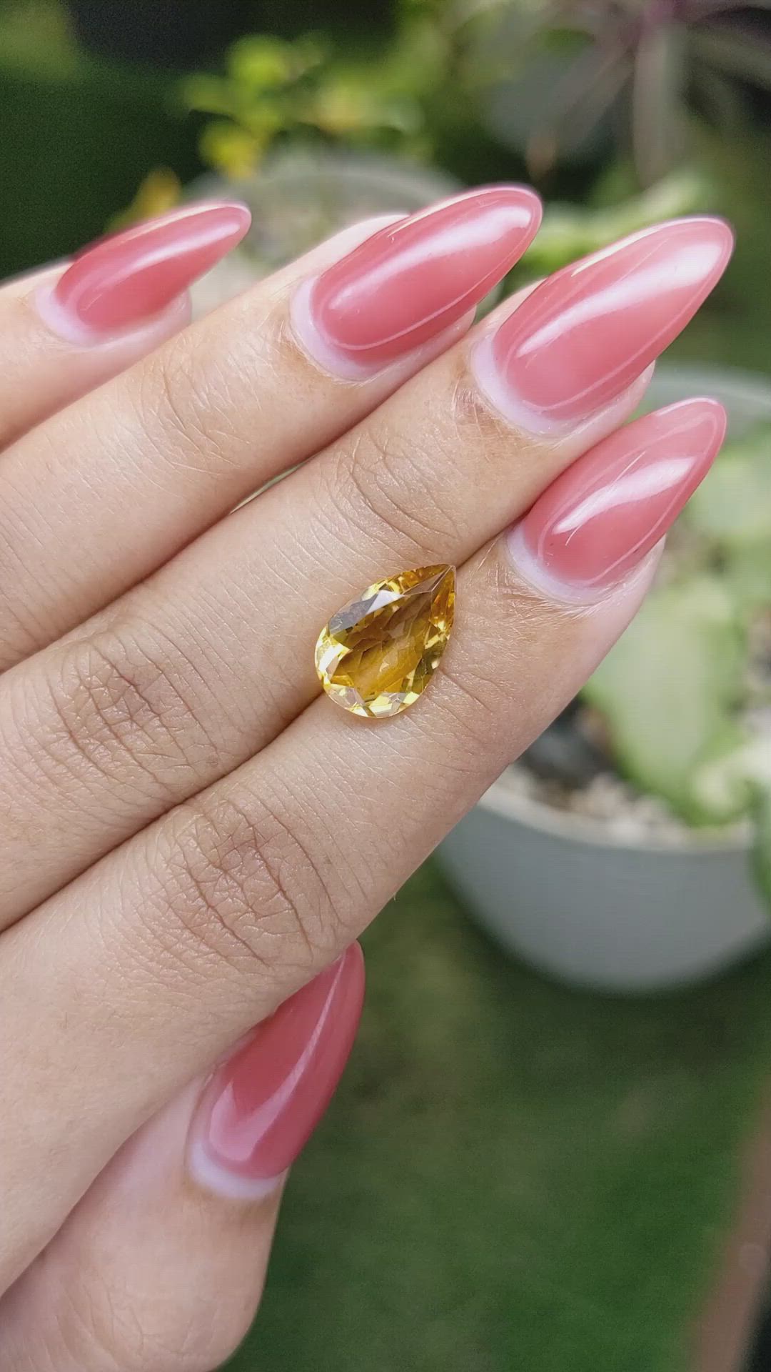 2.83 Ct. Citrine from Brazil Size Video