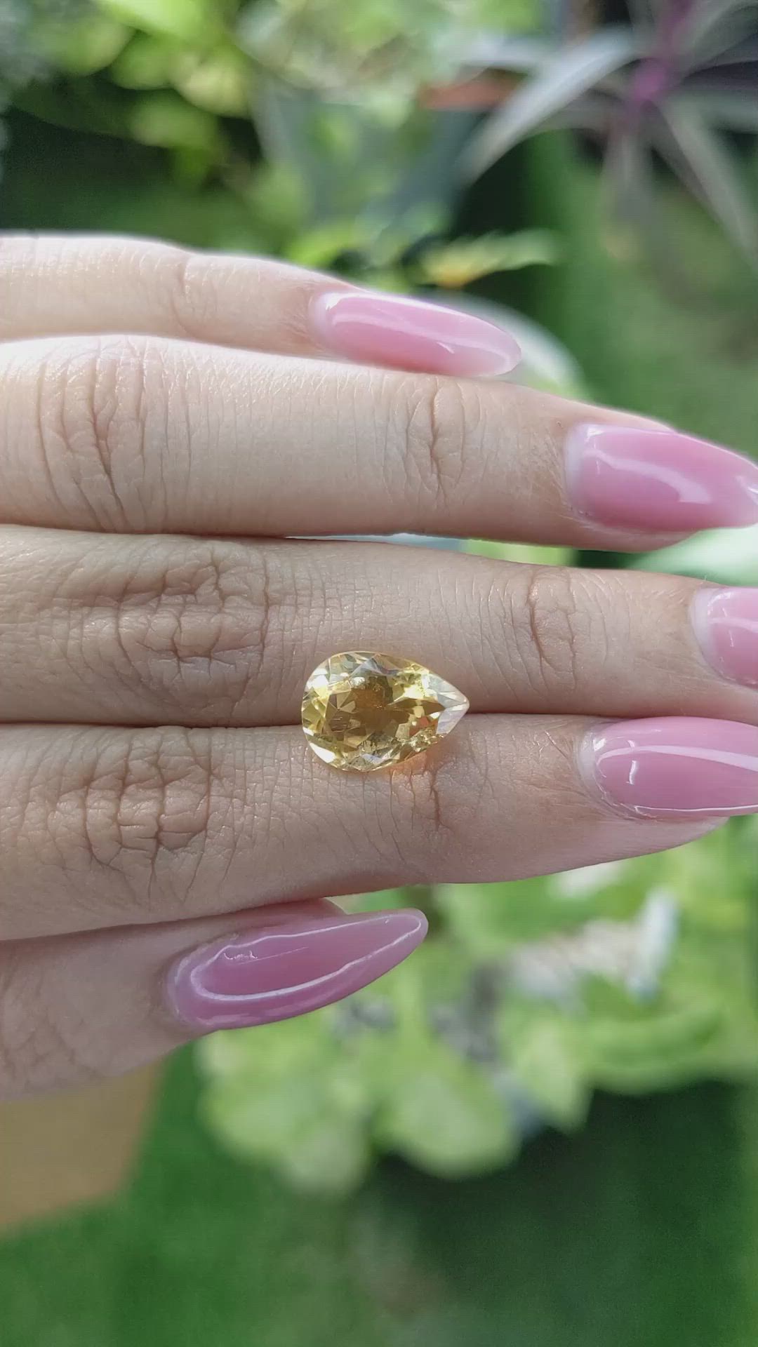 3.54 Ct. Citrine from Brazil Size Video