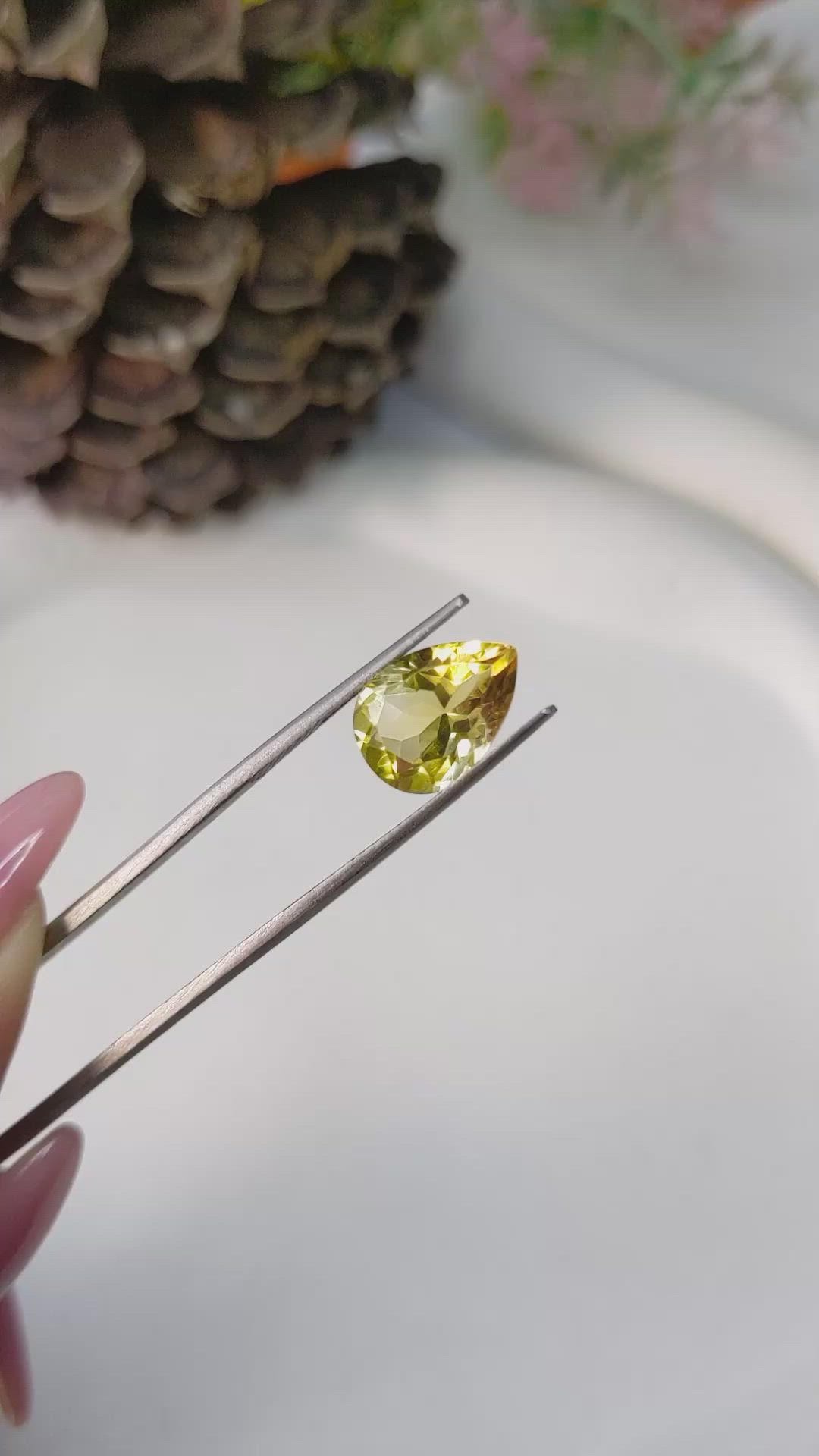 3.54 Ct. Citrine from Brazil Size Video