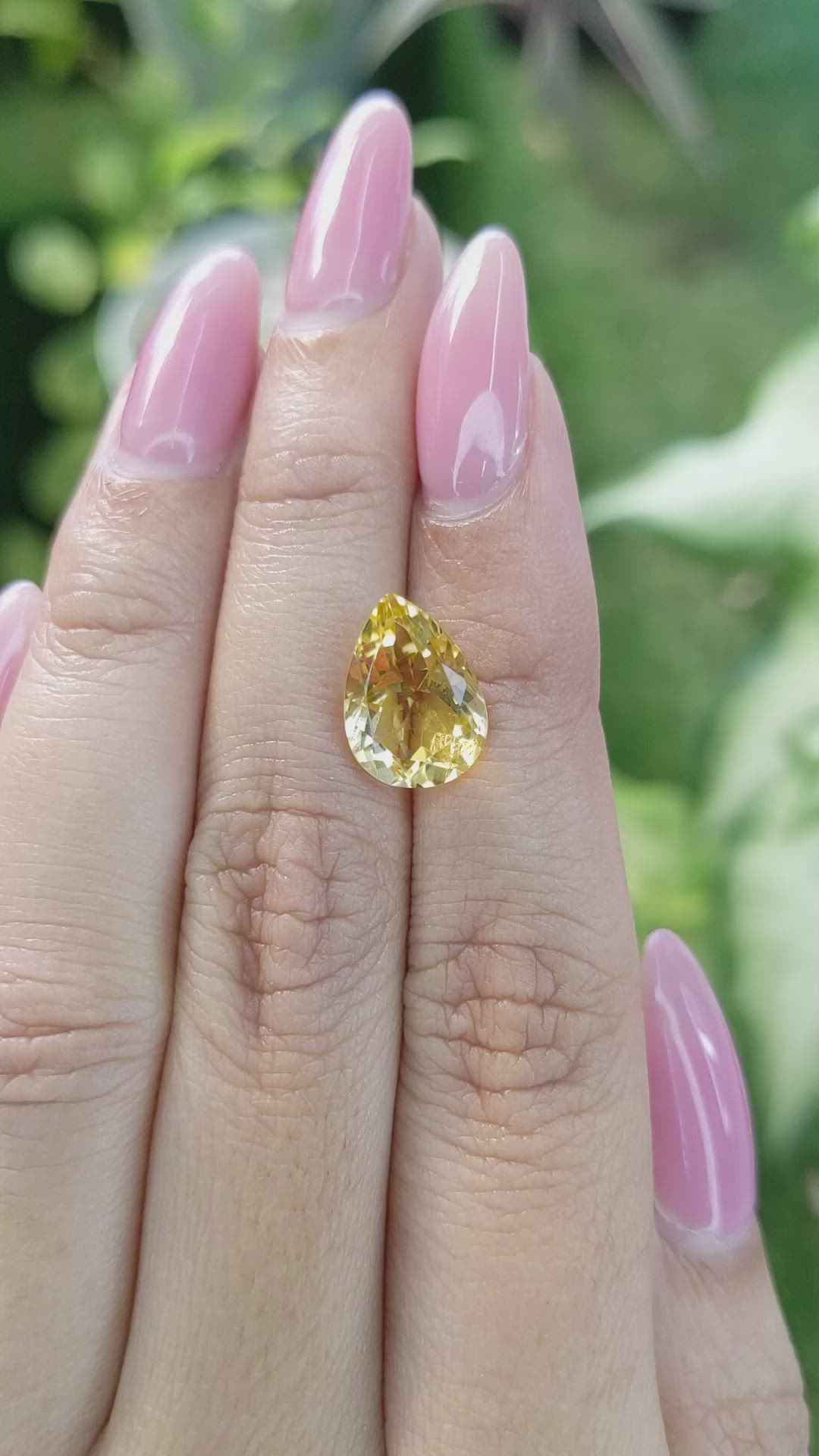 3.54 Ct. Citrine from Brazil Size Video