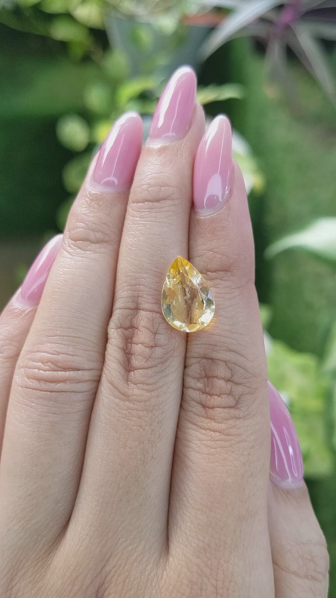 3.77 Ct. Citrine from Brazil Size Video