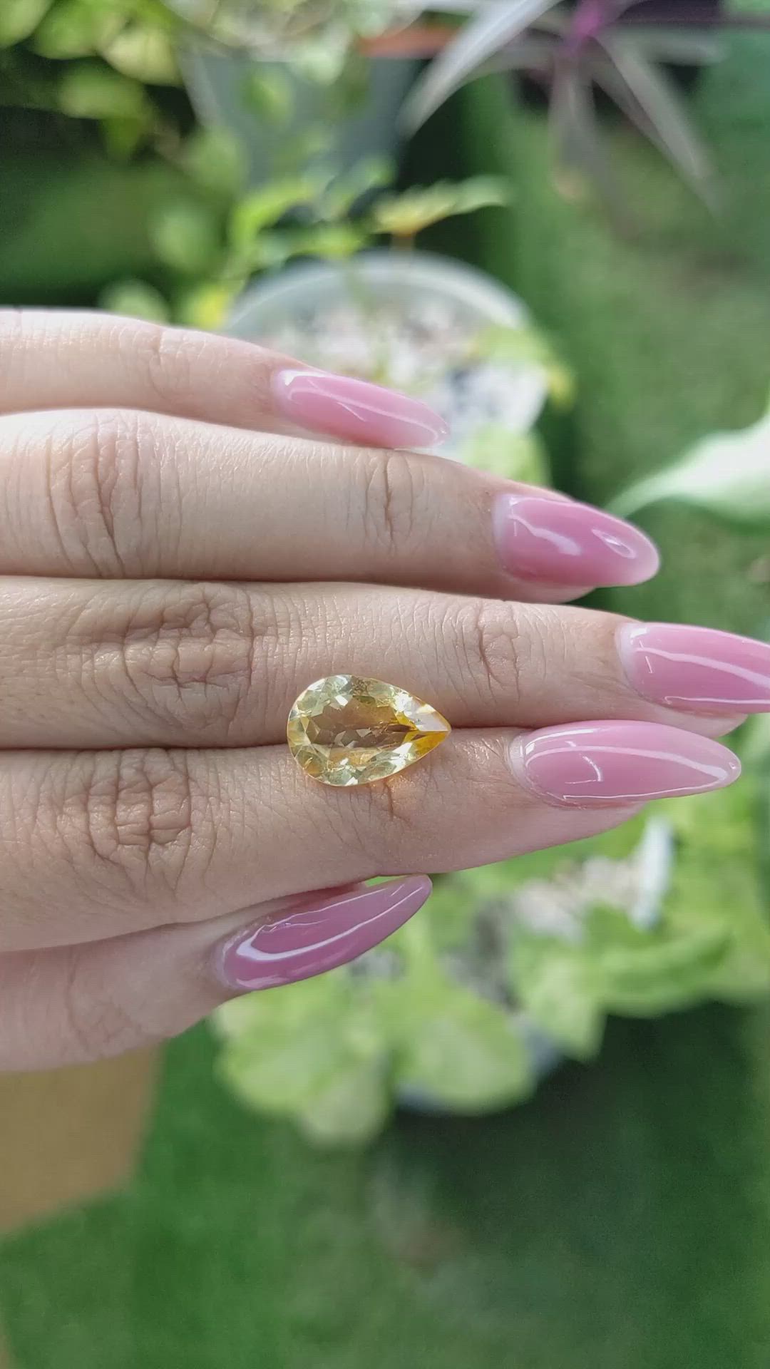 3.77 Ct. Citrine from Brazil Size Video