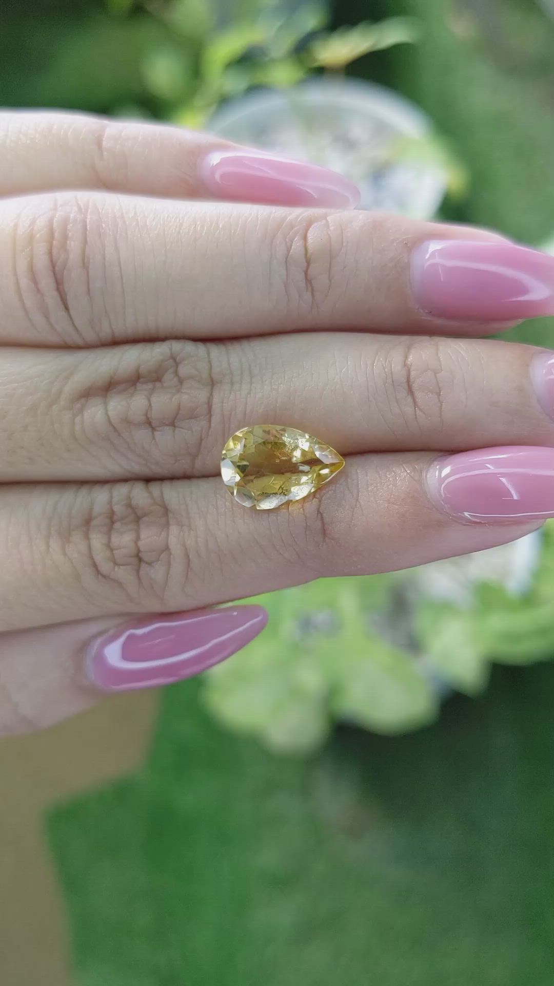 2.97 Ct. Citrine from Brazil Size Video